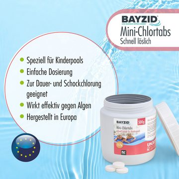 BAYZID Chlorgranulat 500 g BAYZID® Mini - Chlortabs 2,7 g für kleine Pools