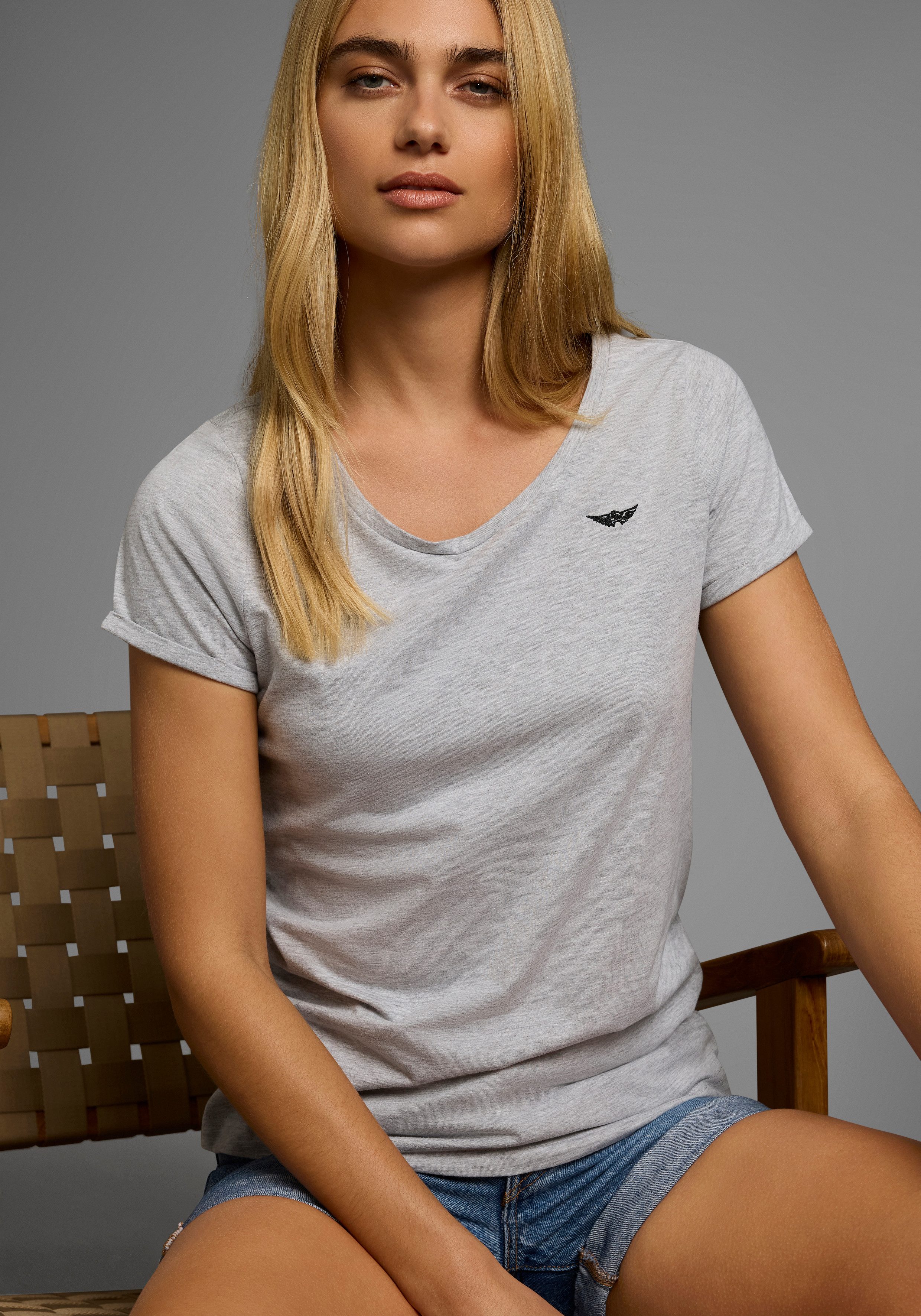 Arizona T-Shirt Kurzarm, figurbetont, Basic-Stil, aus günstig online kaufen