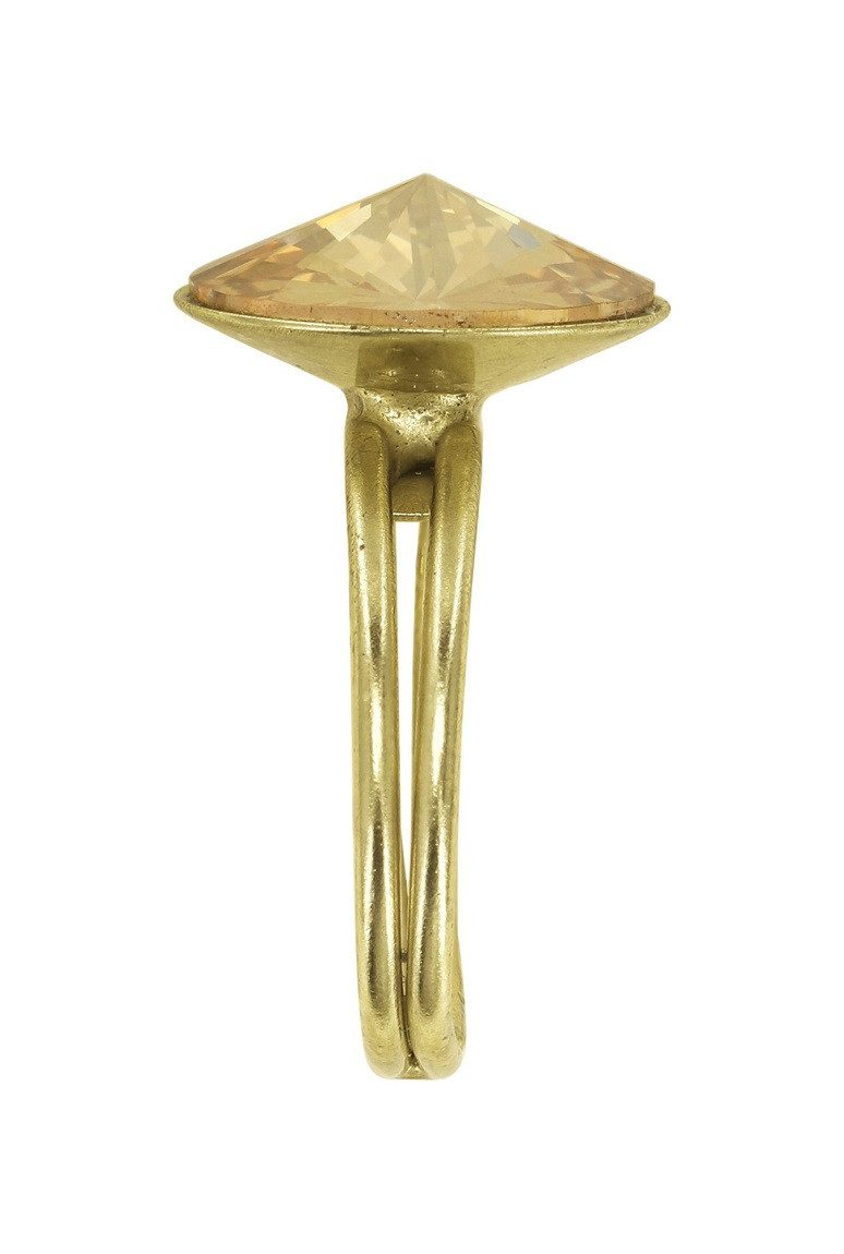 KONPLOTT Solitärring Konplott: Ring Rivoli shinny brass