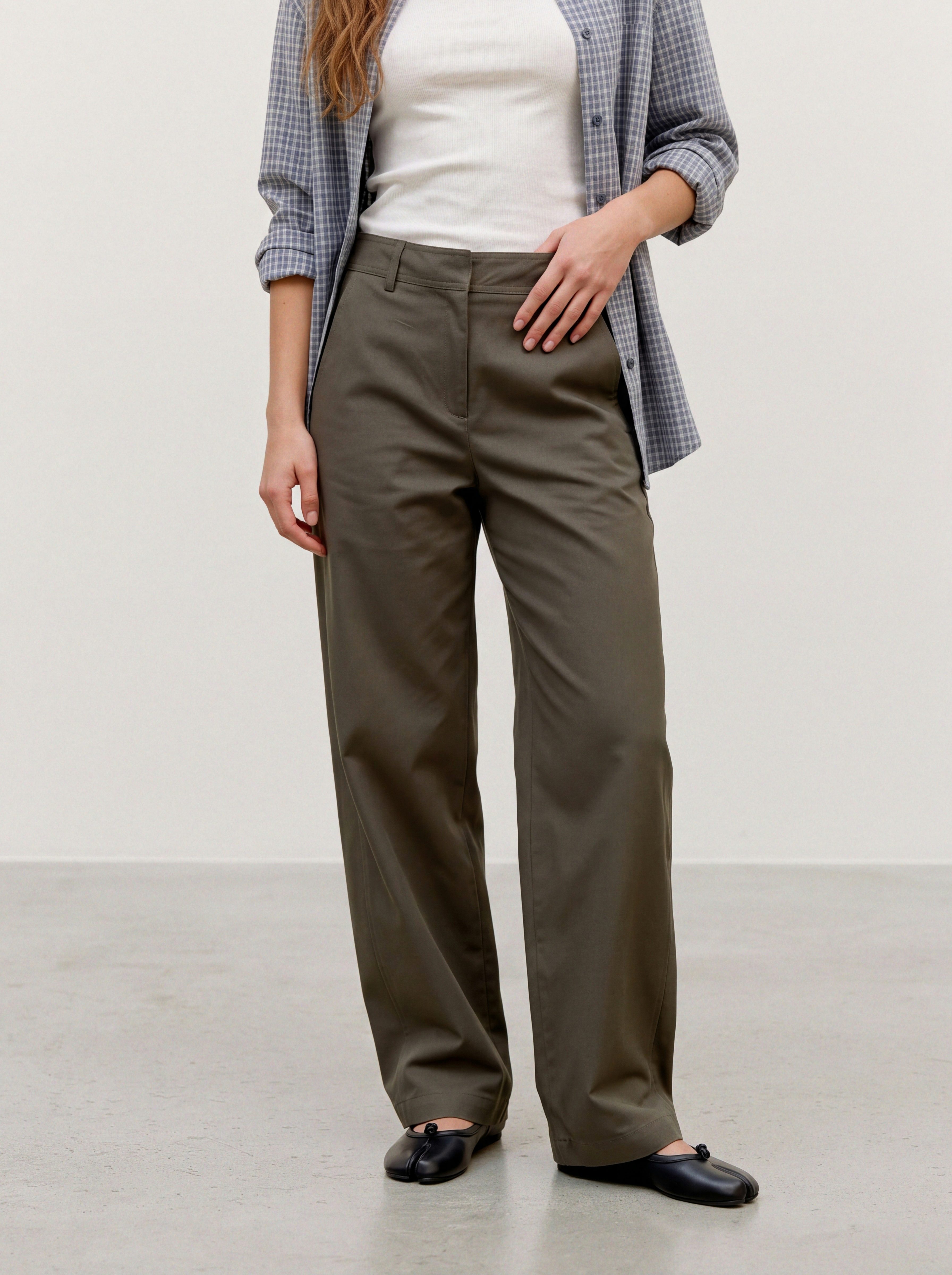 Vero Moda Anzughose VMSOFIA MW BARREL PANT NOOS Materialmix