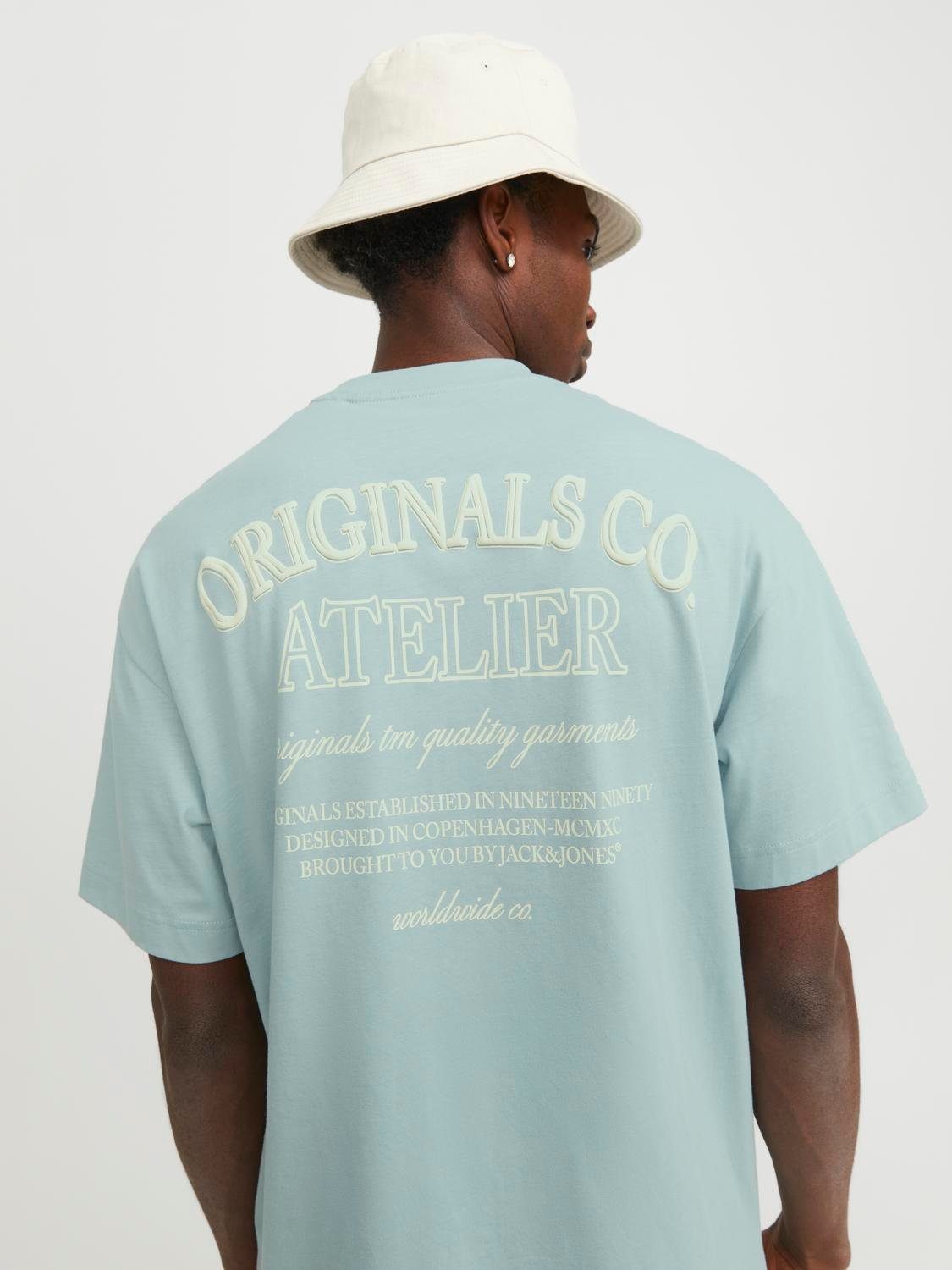 Jack & Jones Oversize-Shirt "JORSANTORINI BACK TEE SS CREW NECK SN" günstig online kaufen