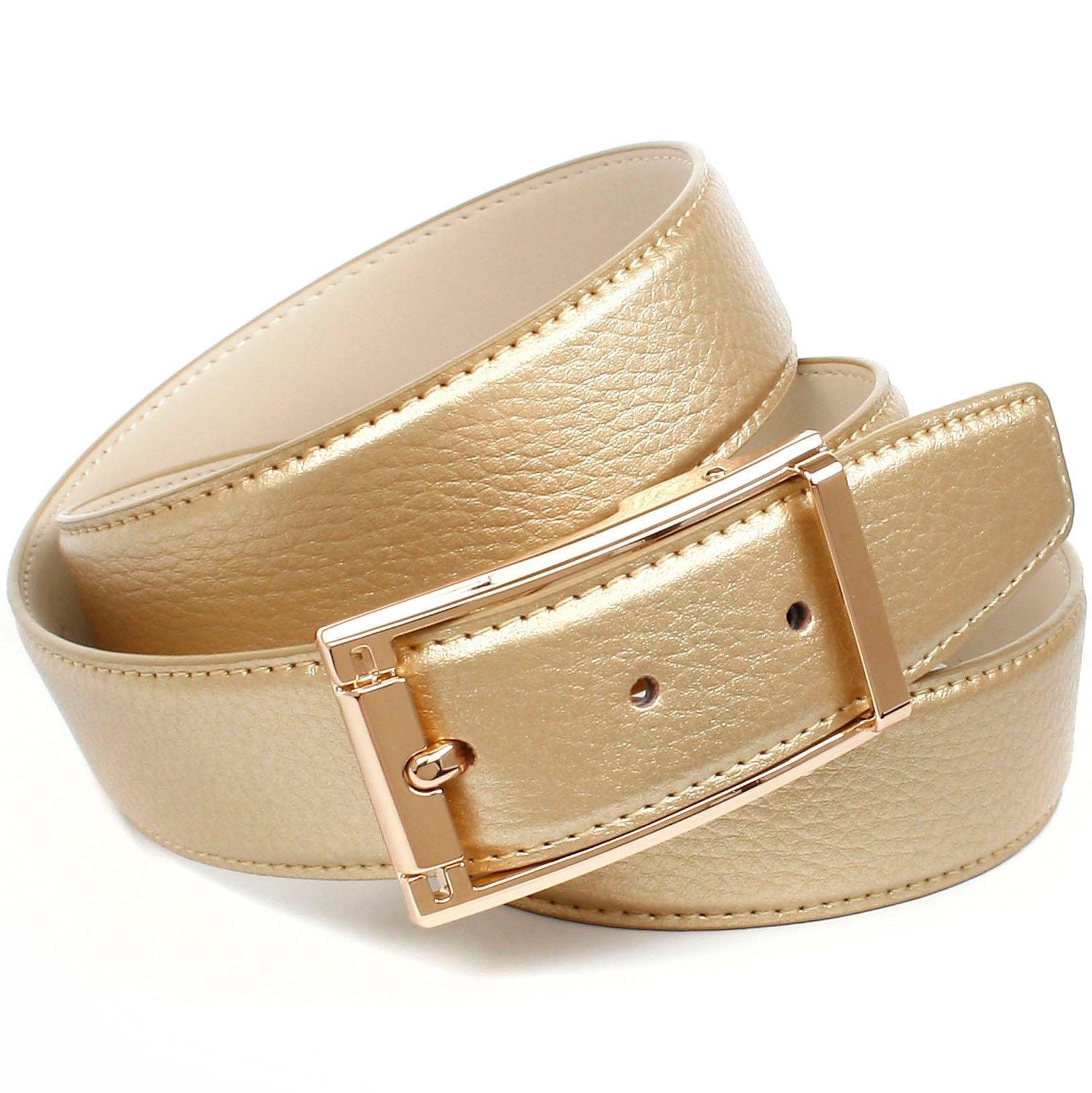 Anthoni Crown Ledergürtel im klassischen Design günstig online kaufen