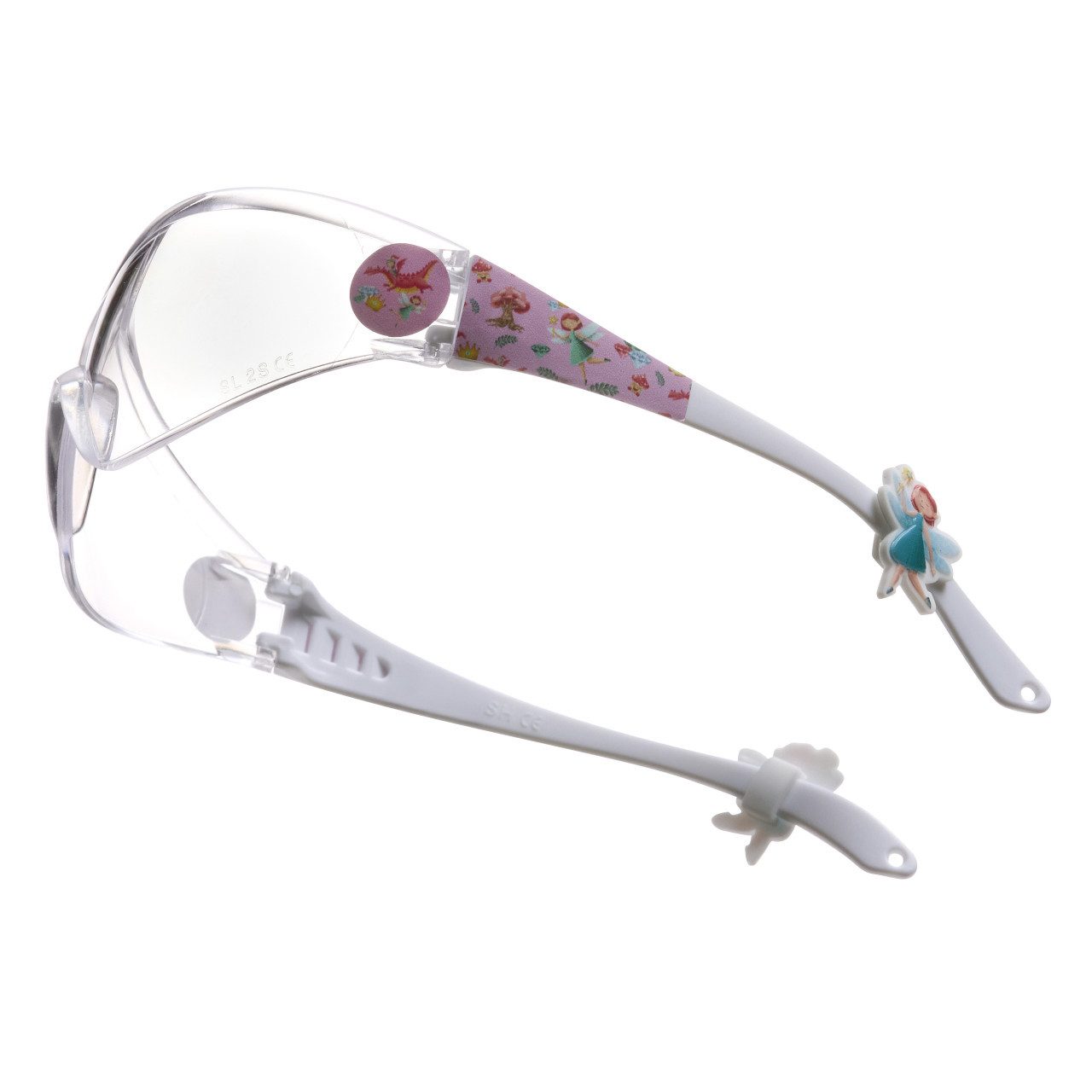 Gebol Arbeitsschutzbrille Gebol Schutzbrille Little Helpers Märchenwald pink