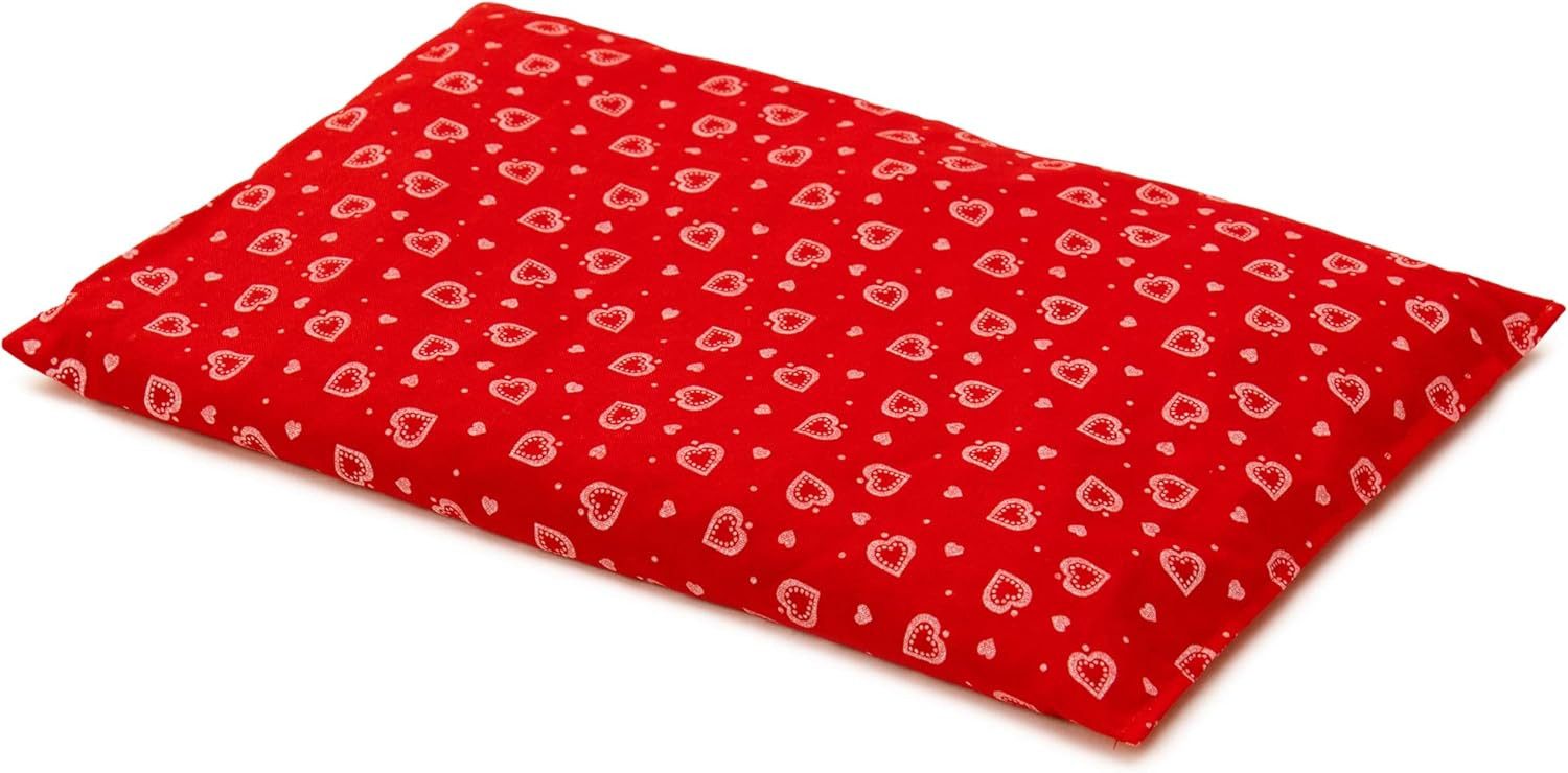Giraffenland Wärmekissen 30x20cm Leinsamen + Lavendel Wärmekissen & Kältekissen, Erwärmung in Mikrowelle oder Backofen – oder gekühlt als Kältekissen