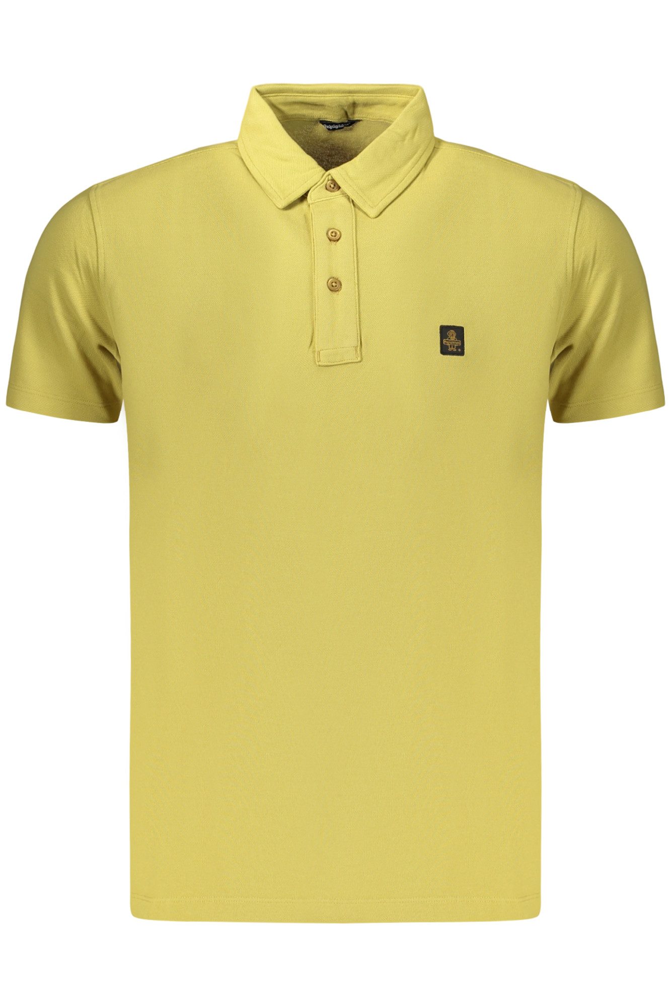 RefrigiWear Poloshirt Stylishes Herren Kurzarm-Poloshirt in Gelb mit Logo