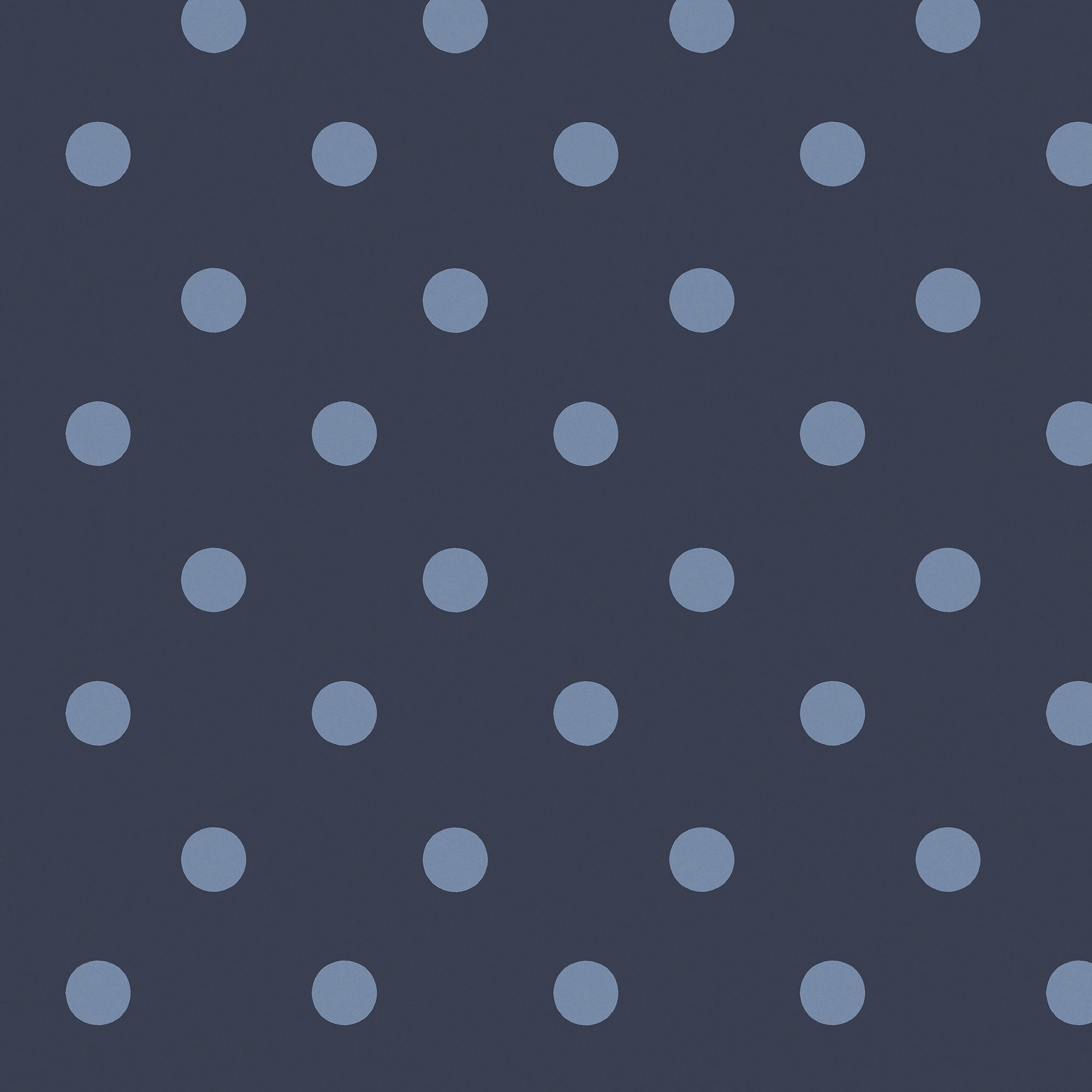 Cath Kidston Vliestapete Button Spot Navy, glatt, gepunktet, (1 St), 10mx52cm (ca. 5m2)