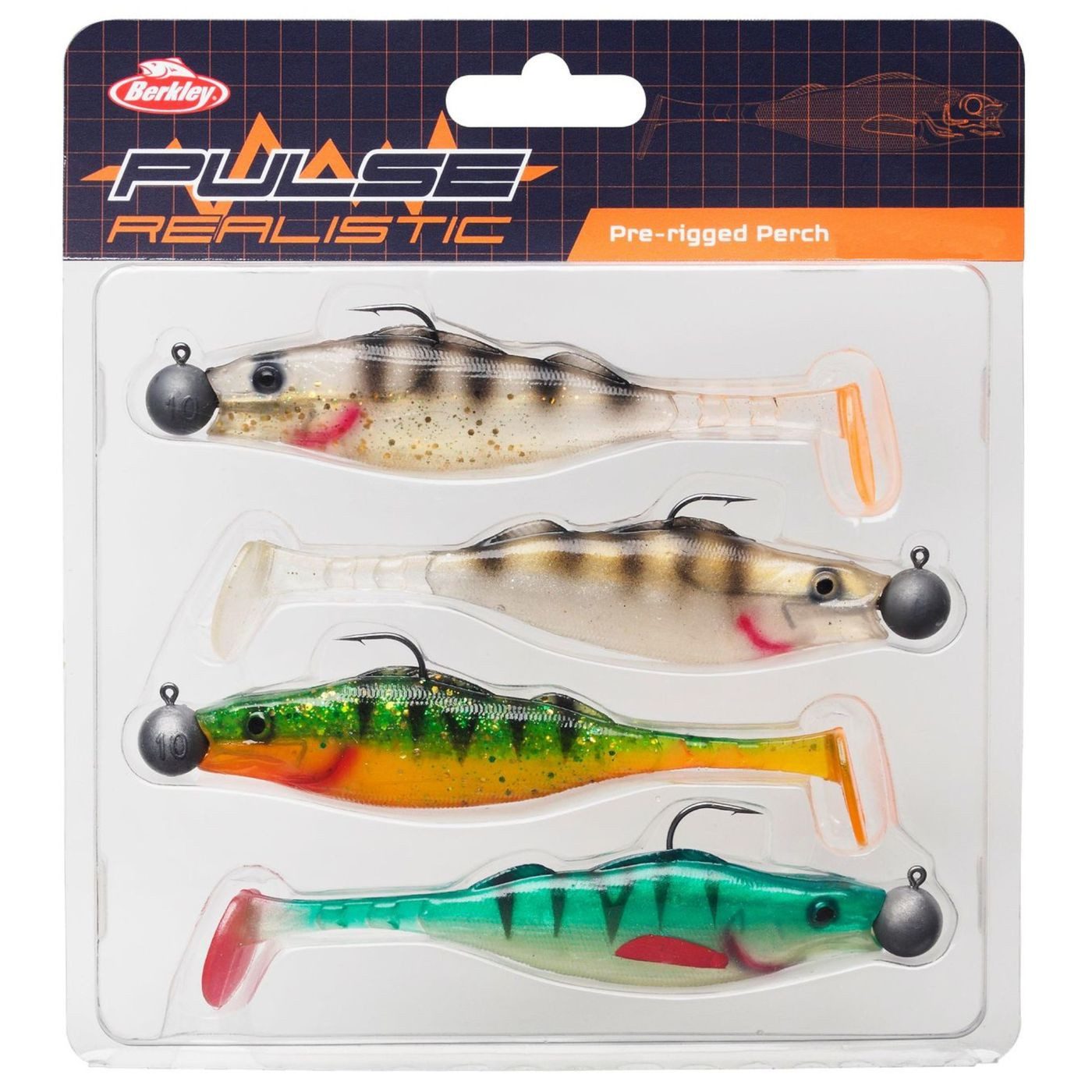 Kunstköder Pulse Realistic Perch Prerigged