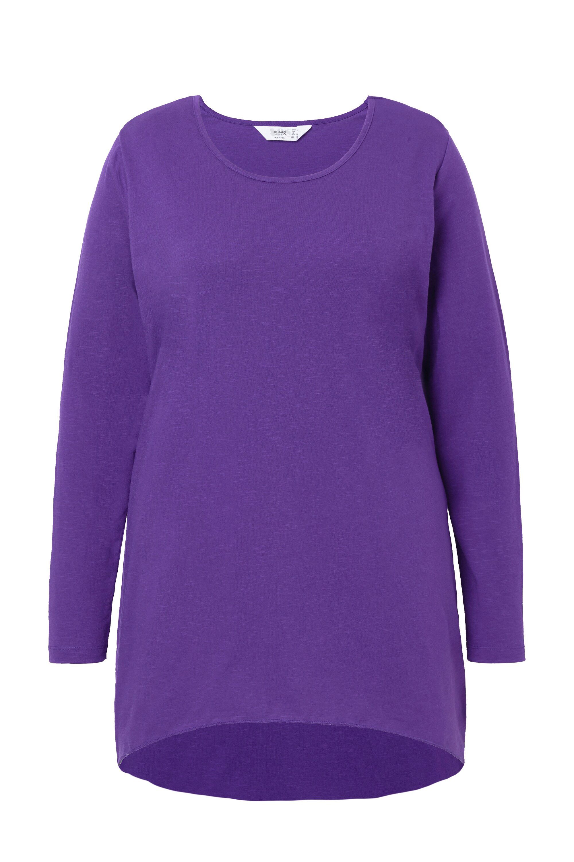 Angel of Style T-Shirt Longshirt bequeme Passform Rundhals Langarm günstig online kaufen