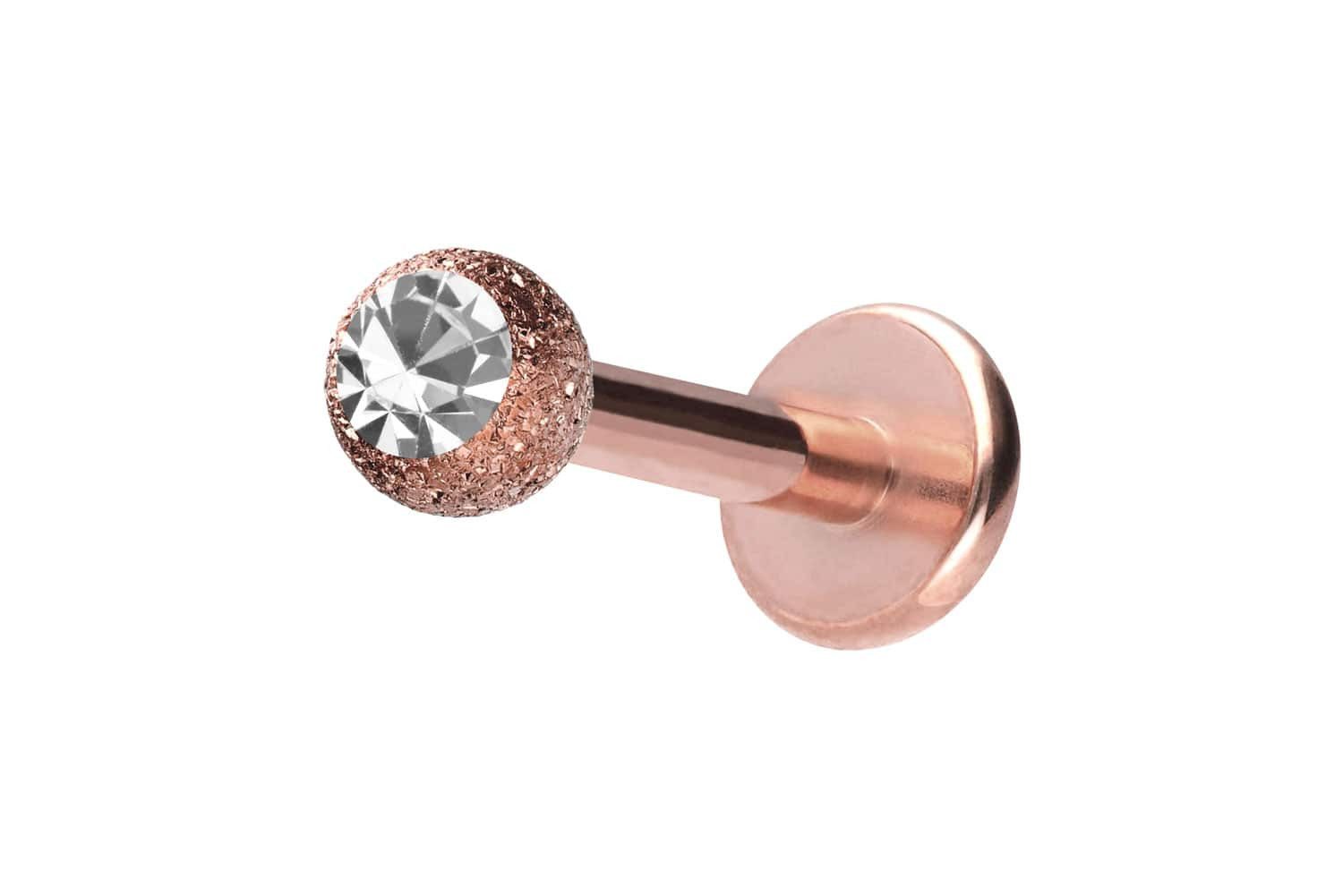 PIERCINGLINE Piercing-Set Chirurgenstahl Labret DIAMANTOPTIK + KRISTALL (Labrets, 1-tlg)