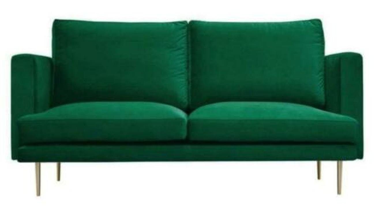 JVmoebel 2-Sitzer Grüne Textil Couch Luxus Sofa Zweisitzer Polster Designer Couch, Made in Europe