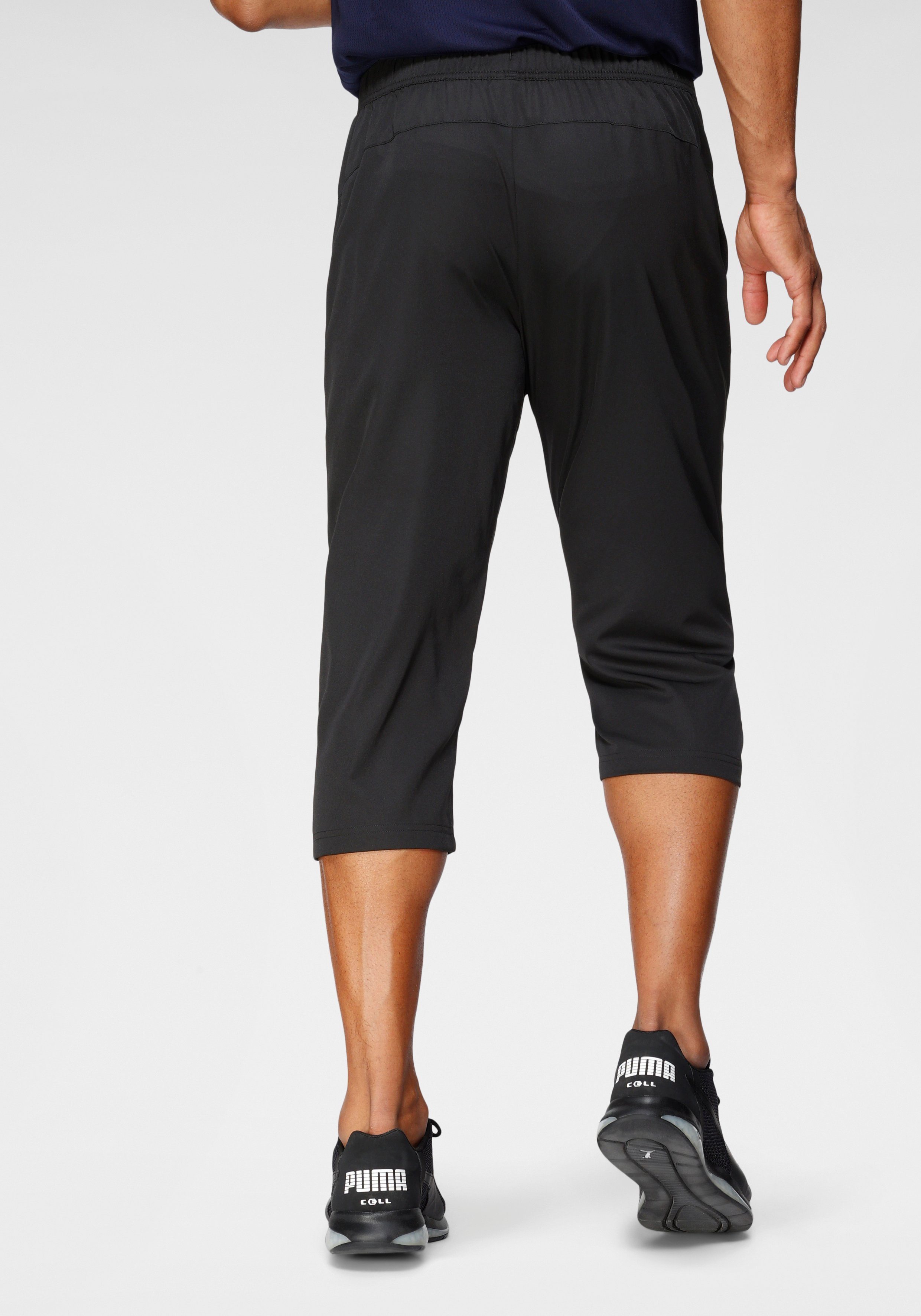 PUMA Trainingshose ACTIVE WOVEN 3/4 PANTS, Elastischer Bund mit