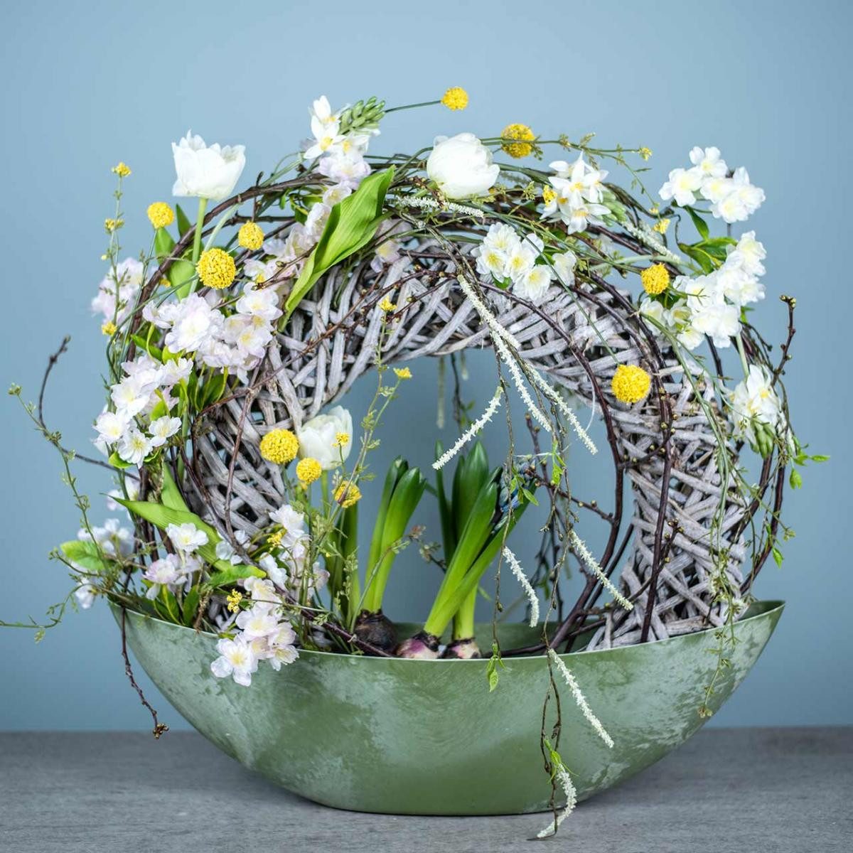 Viana Blumentopf Grünes Plastikschiffchen 55,5cm x günstig online kaufen