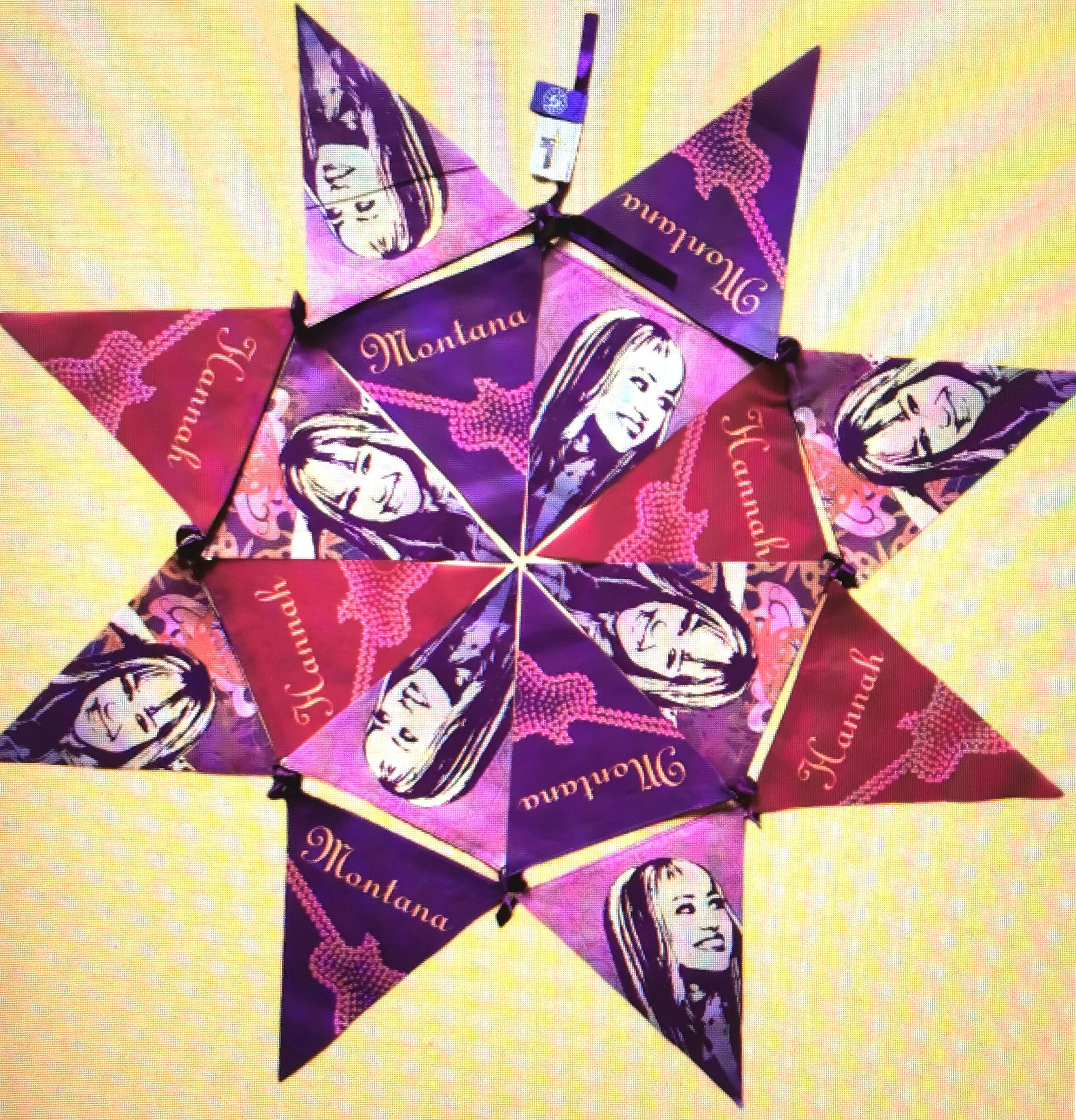 Disney Wimpelkette Disneys Hannah Montana Wimpelkette, 16 Wimpel, 4 m Gesamtlänge