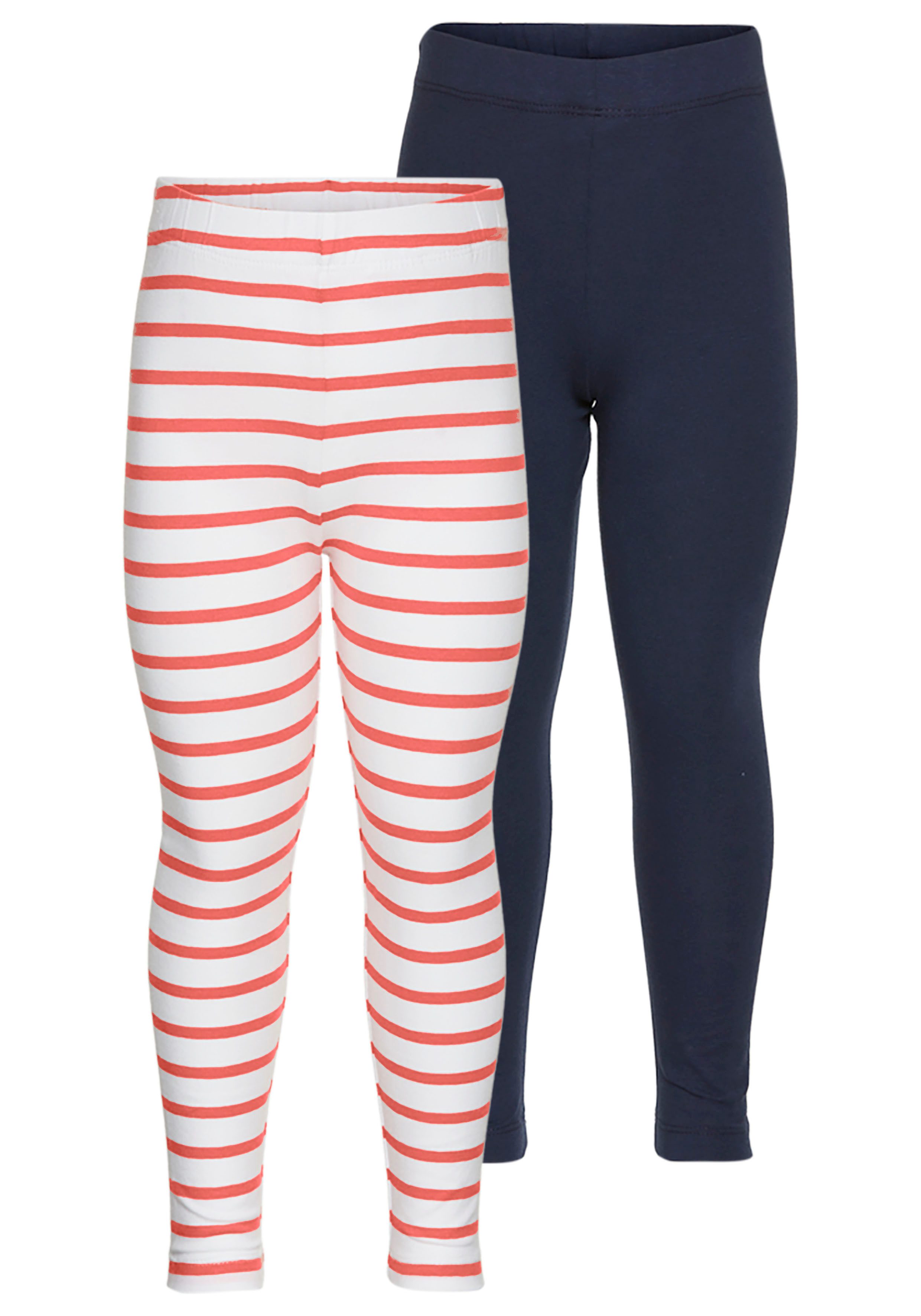 KIDSWORLD Leggings 2er Pack Ringel-Leggings für kleine Mädchen (Packung, 2-tlg., 2) Leggingspackung für kleine Mädchen. Reduzierter Preis € 10,73. Unverbindliche Preisempfehlung € 19,99, (€ 5,37 pro 1 Stk)