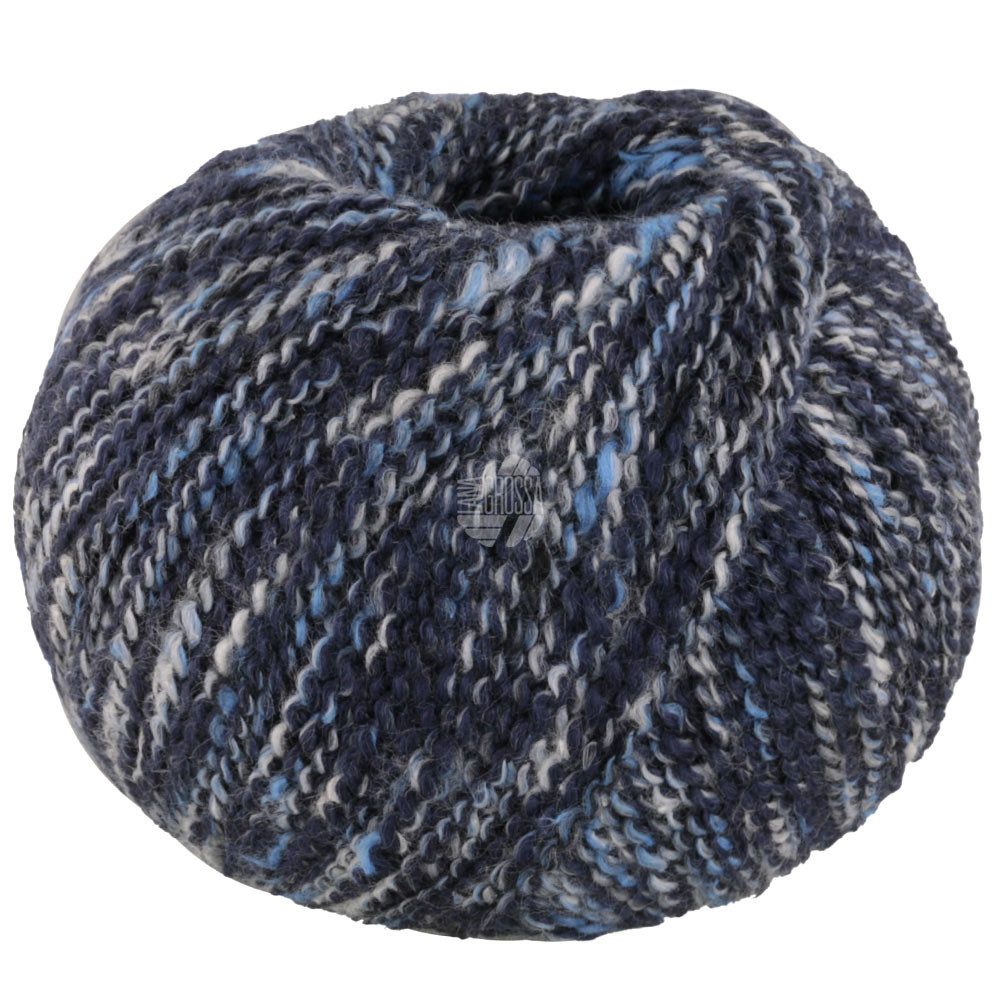 LANA GROSSA MAGLIA Häkelwolle, 155 m (faszinierendes, mehrfarbiges und strukturiertes Garn mit lebhafter Optik), 50 g