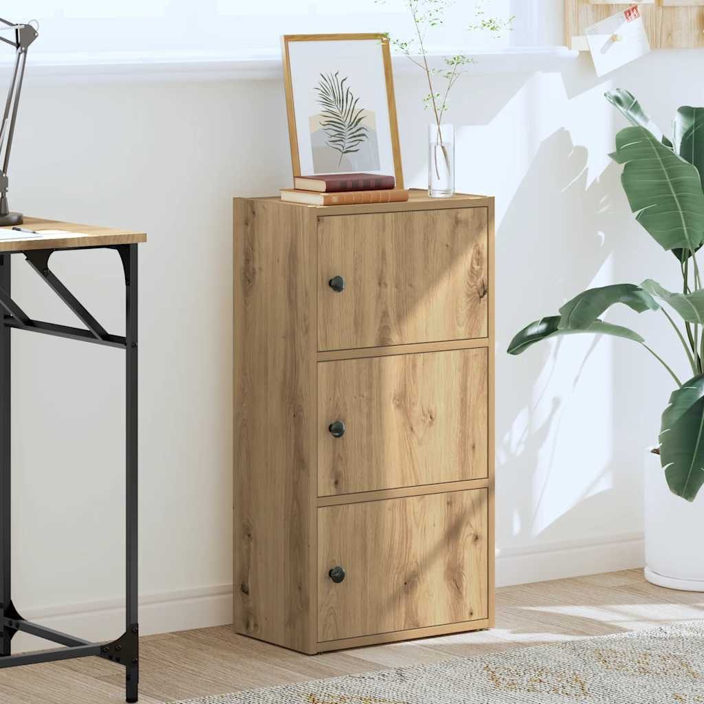 vidaXL Bücherregal Bücherregal Artisan-Eiche 40x24x77 cm Holzwerkstoff, 1-t günstig online kaufen