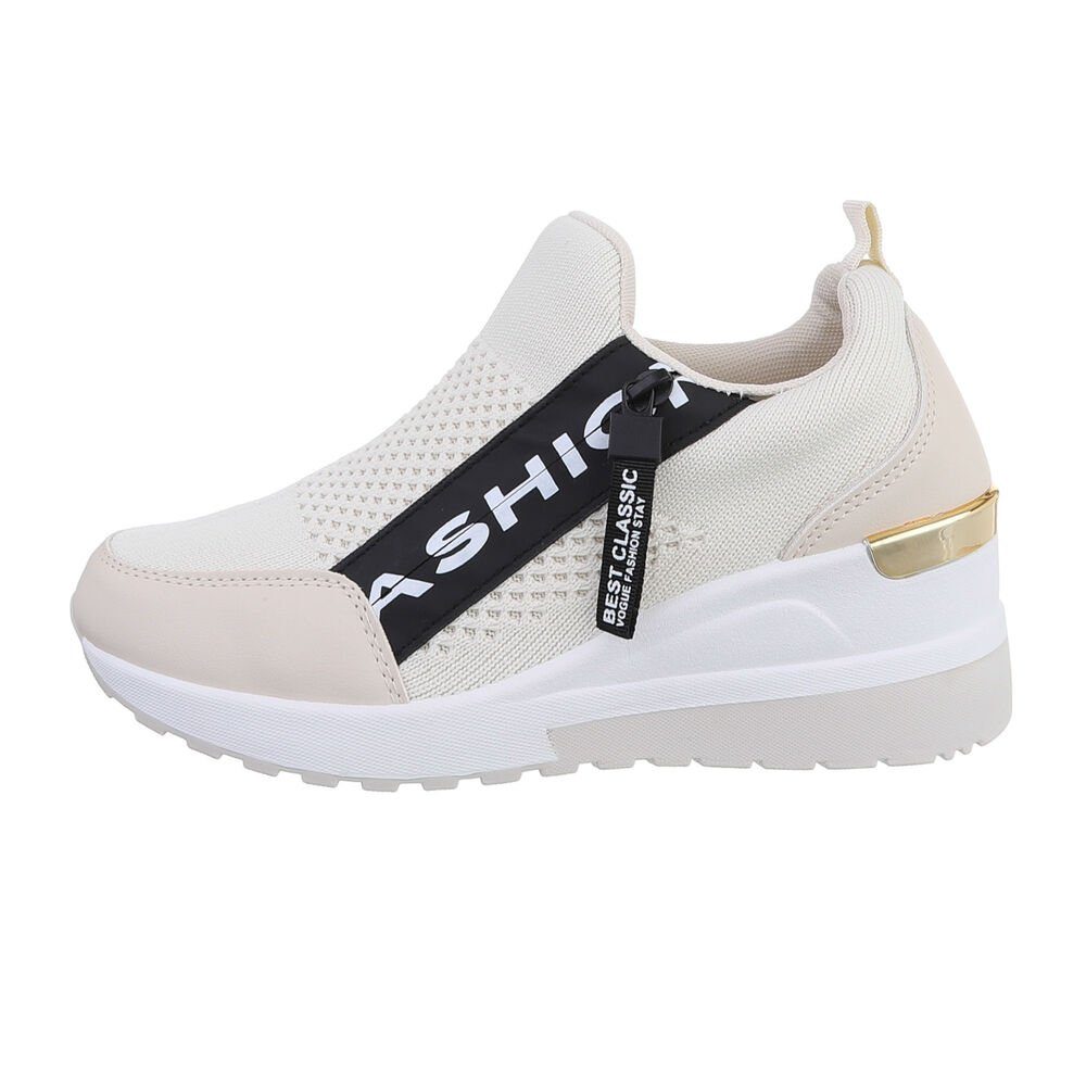 Ital-Design Damen Low-Top Freizeit Sneaker Keilabsatz/Wedge Sneakers Low in günstig online kaufen
