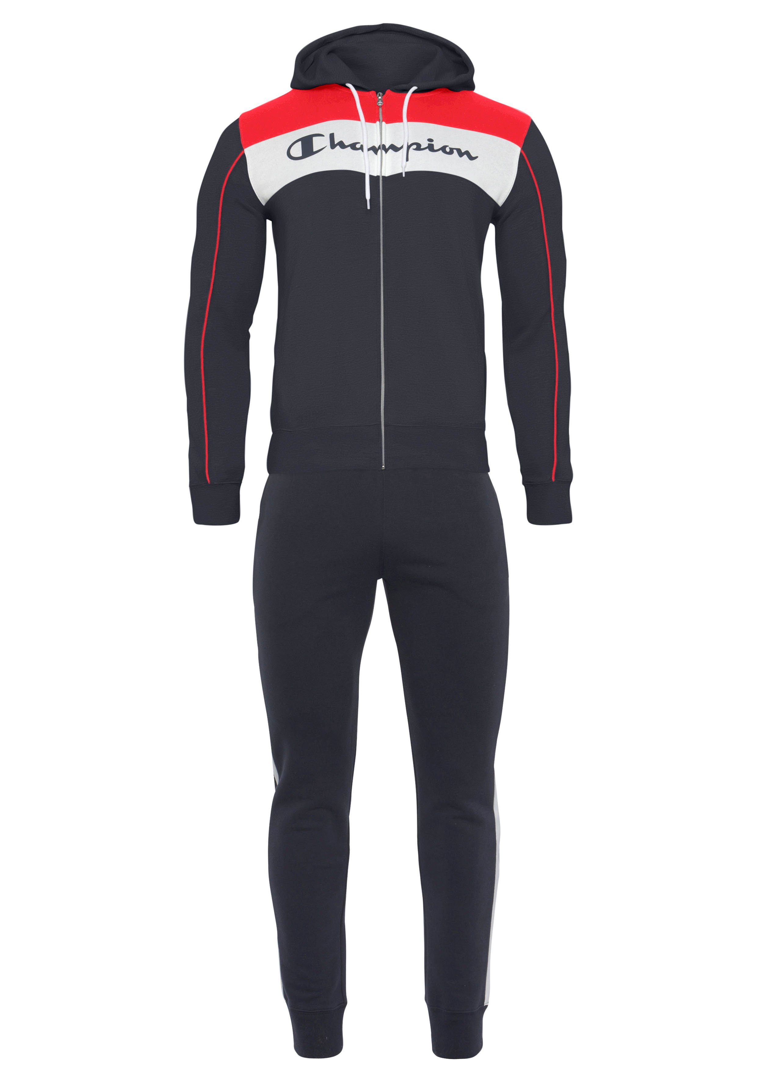 Champion Jogginganzug marine Zip (2-tlg) Hooded Suit Full