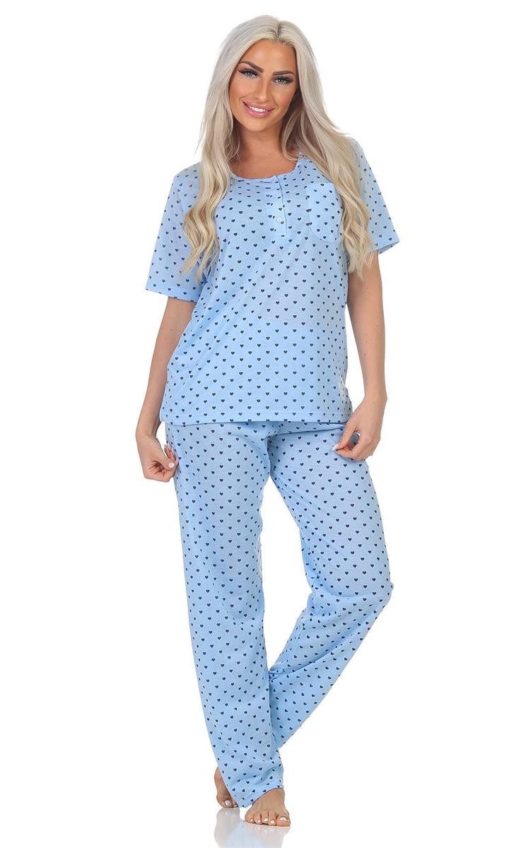 EloModa Pyjama Damen Pyjama zweiteiliger Schlafanzug Nachtwäsche, Gr. M L XL 2XL (2 tlg)
