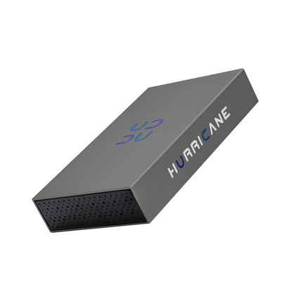 HURRICANE 3518C3 Externe Festplatte 4TB 3,5" USB C HDD mit Netzteil, Aluminium externe HDD-Festplatte (4TB) 3,5", für PC, TV, Ps4, Xbox Laptop, kompatibel mit Windows mac OS Linux