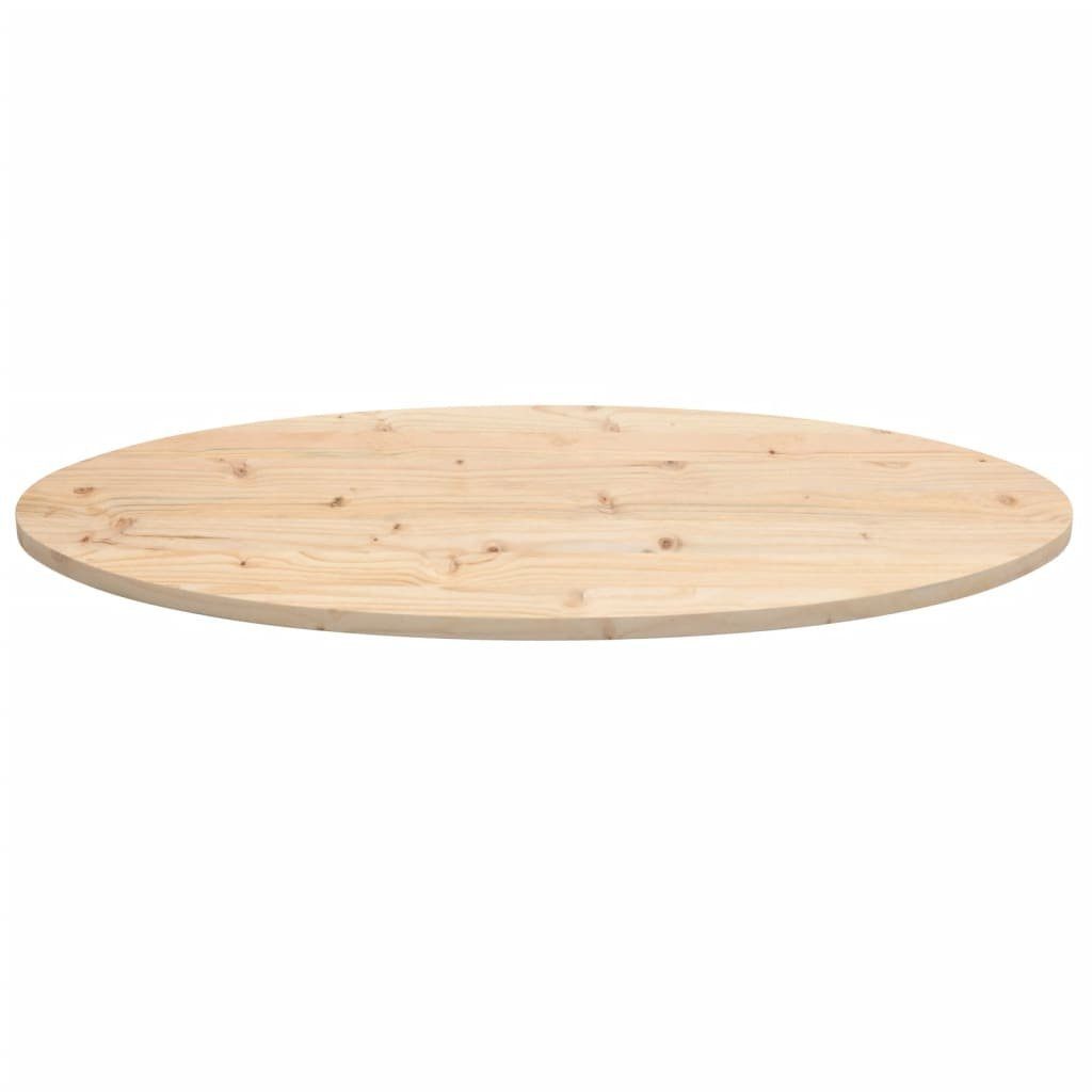 Oval Massivholz Tischplatte (1 St) cm 110x55x2,5 furnicato Kiefer