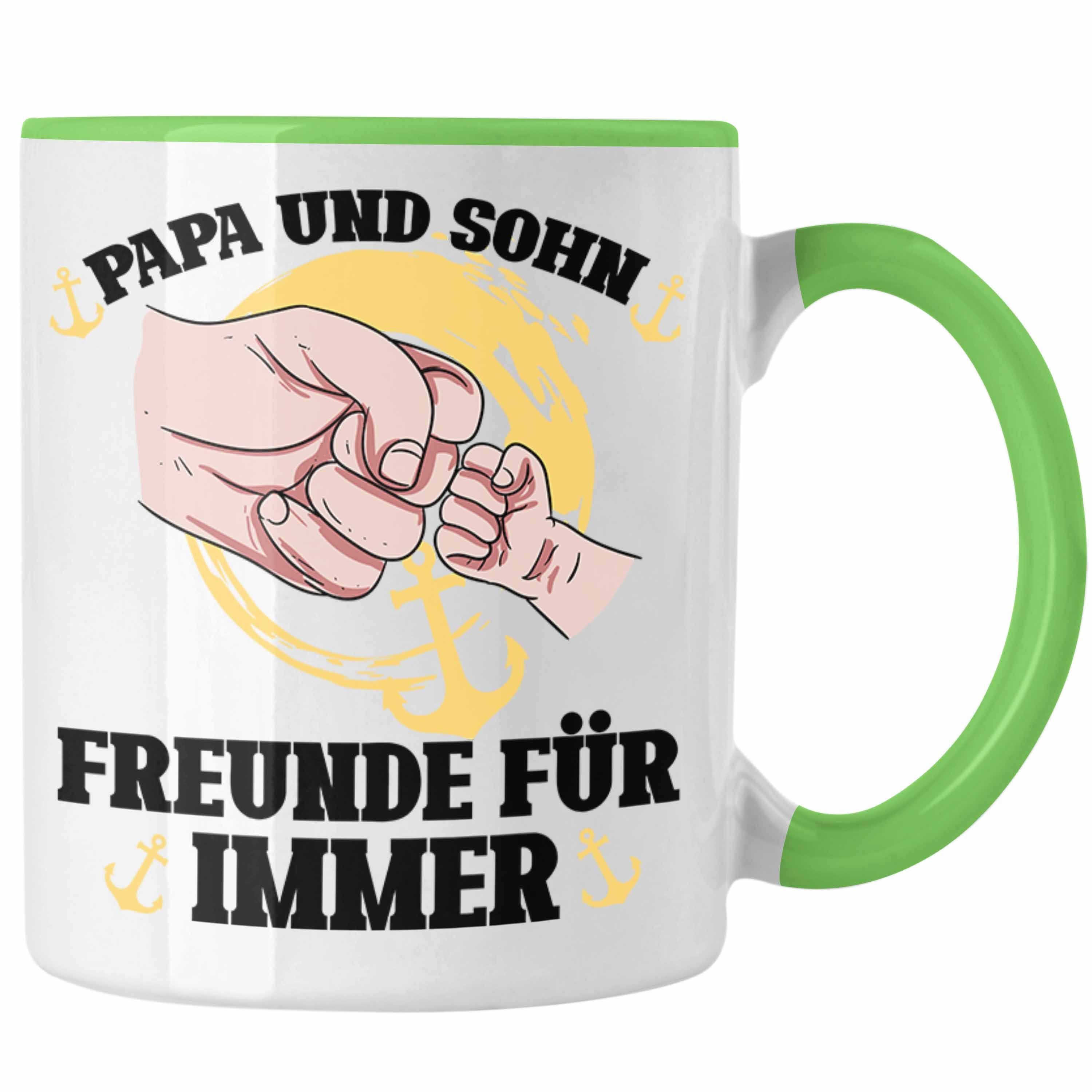 Trendation Tasse Papa Und Sohn Freunde Für Immer Vatertag Tasse Geschenkidee von Sohn Grün