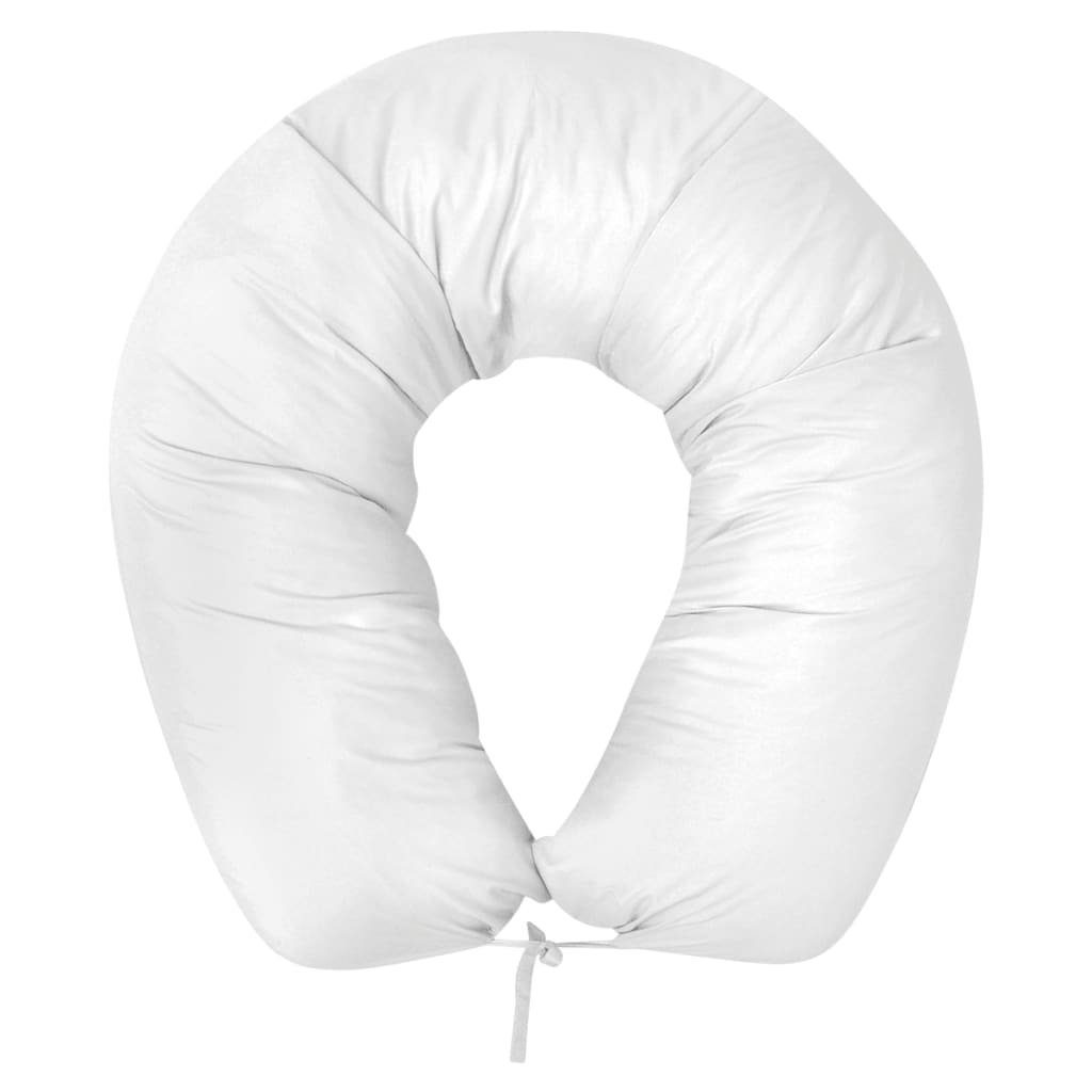 Baumwolle Schwangerschaftskissen Kopfkissen 40x170 Bezug: Weiß, cm vidaXL,