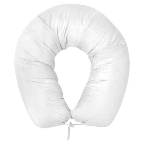 Kopfkissen Schwangerschaftskissen 40x170 cm Weiß, vidaXL, Bezug: Baumwolle