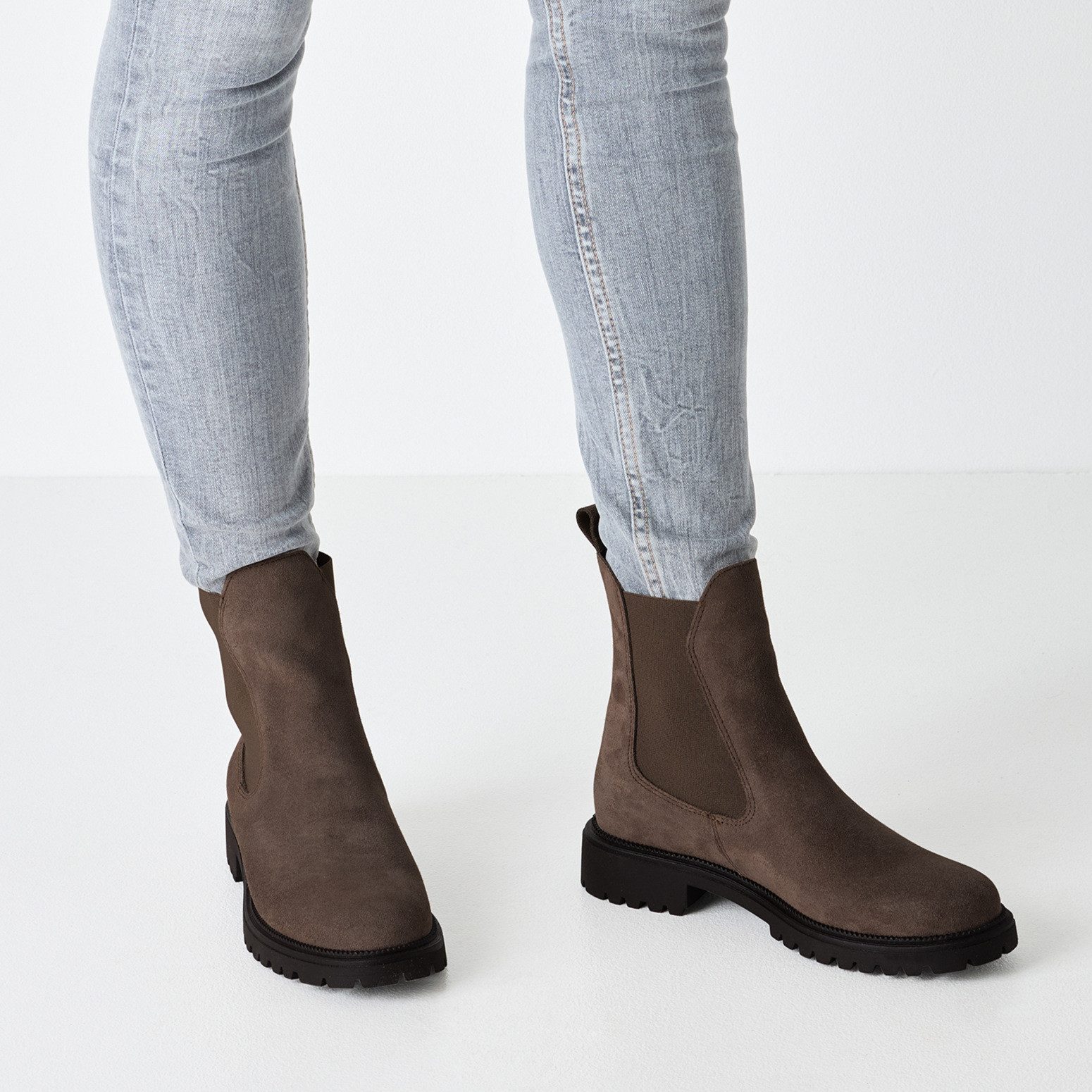 Tamaris Chelseaboots, Blockabsatz, Businessschuh, Schlupfboots mit Stretche günstig online kaufen