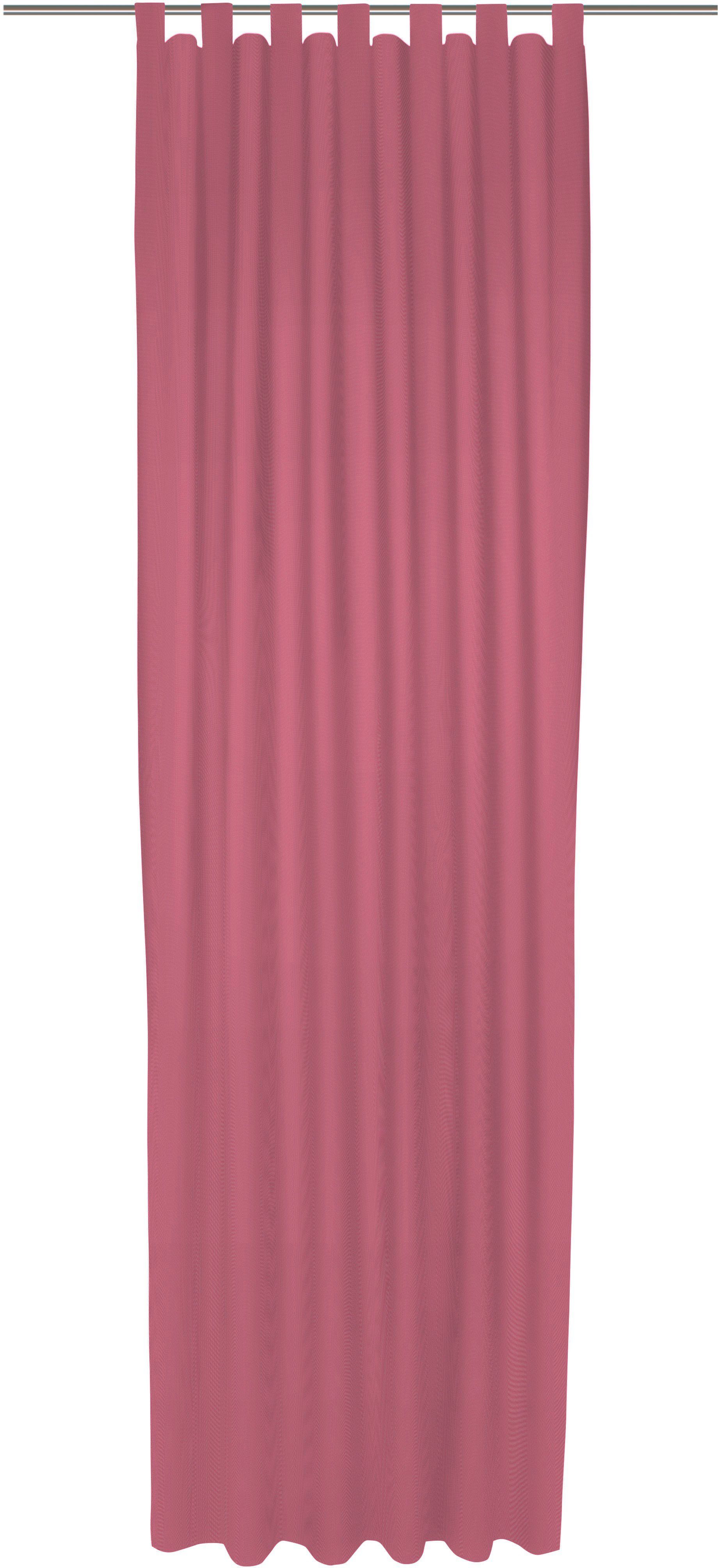 Vorhang Uni Collection, Wirth, Schlaufen (1 St), blickdicht, nach Maß pink | Fertiggardinen