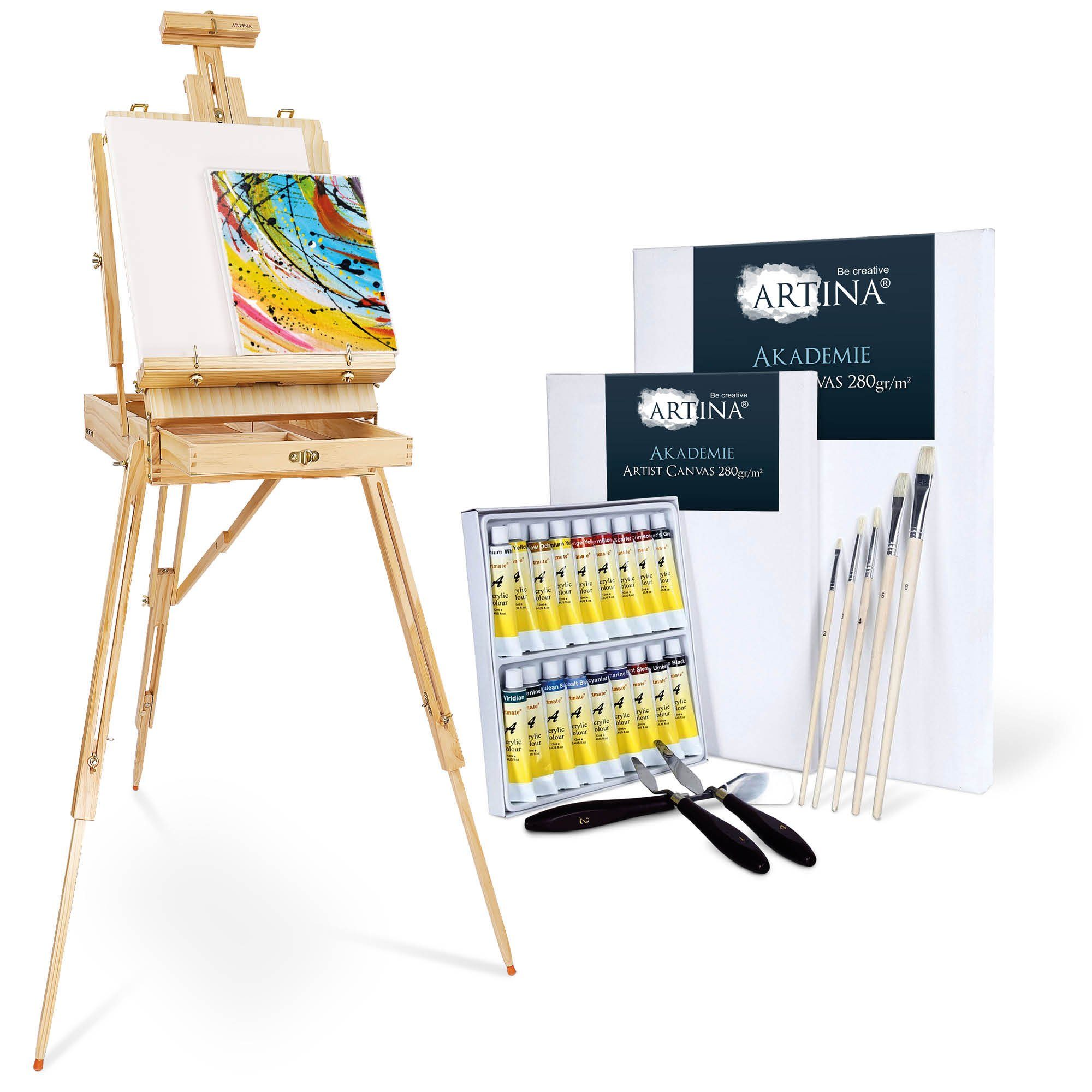 Artina Kofferstaffelei null, Kofferstaffelei + Malset