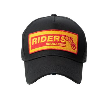 Dsquared2 Baseball Cap Riders Schwarz mit Frontpatch