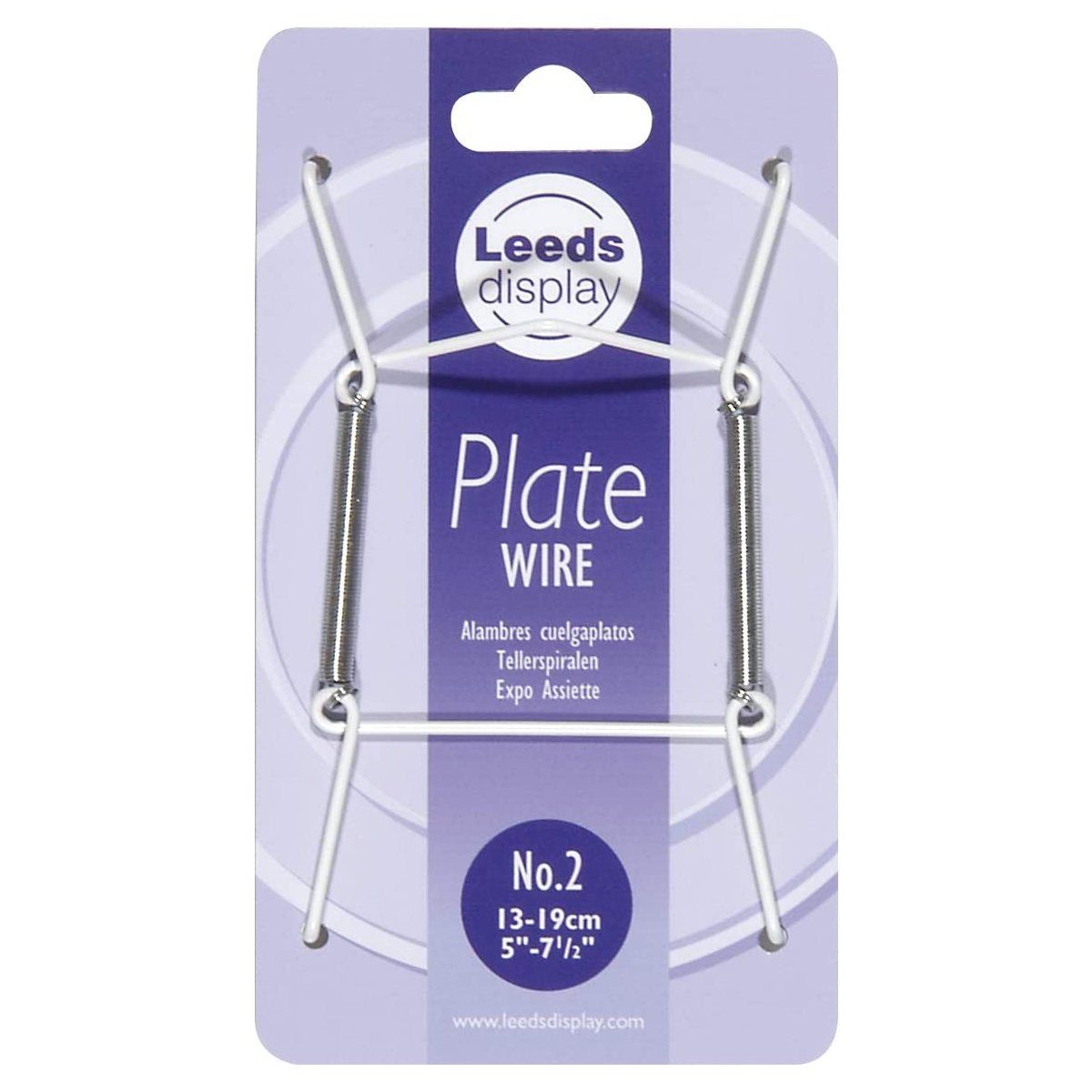 Leeds Display Teller Teller-Wandhalter mit Haltehaken, (1 St), Gr. 2, 13-19 cm