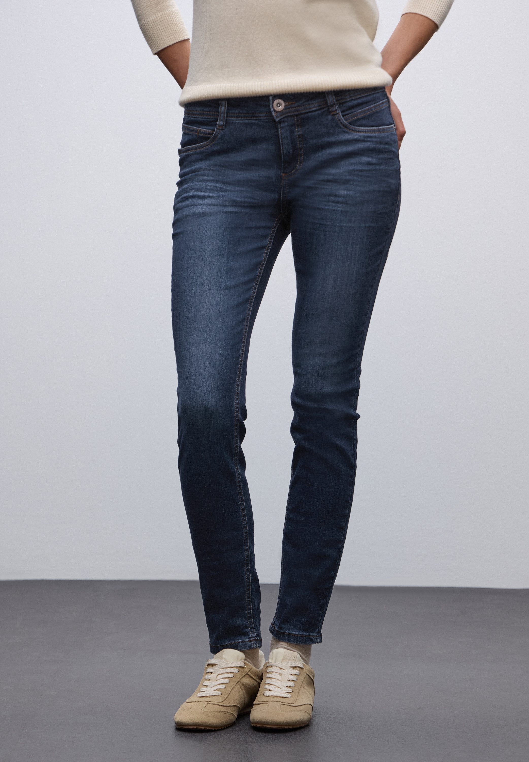 STREET ONE Slim-fit-Jeans 5-Pocket-Style