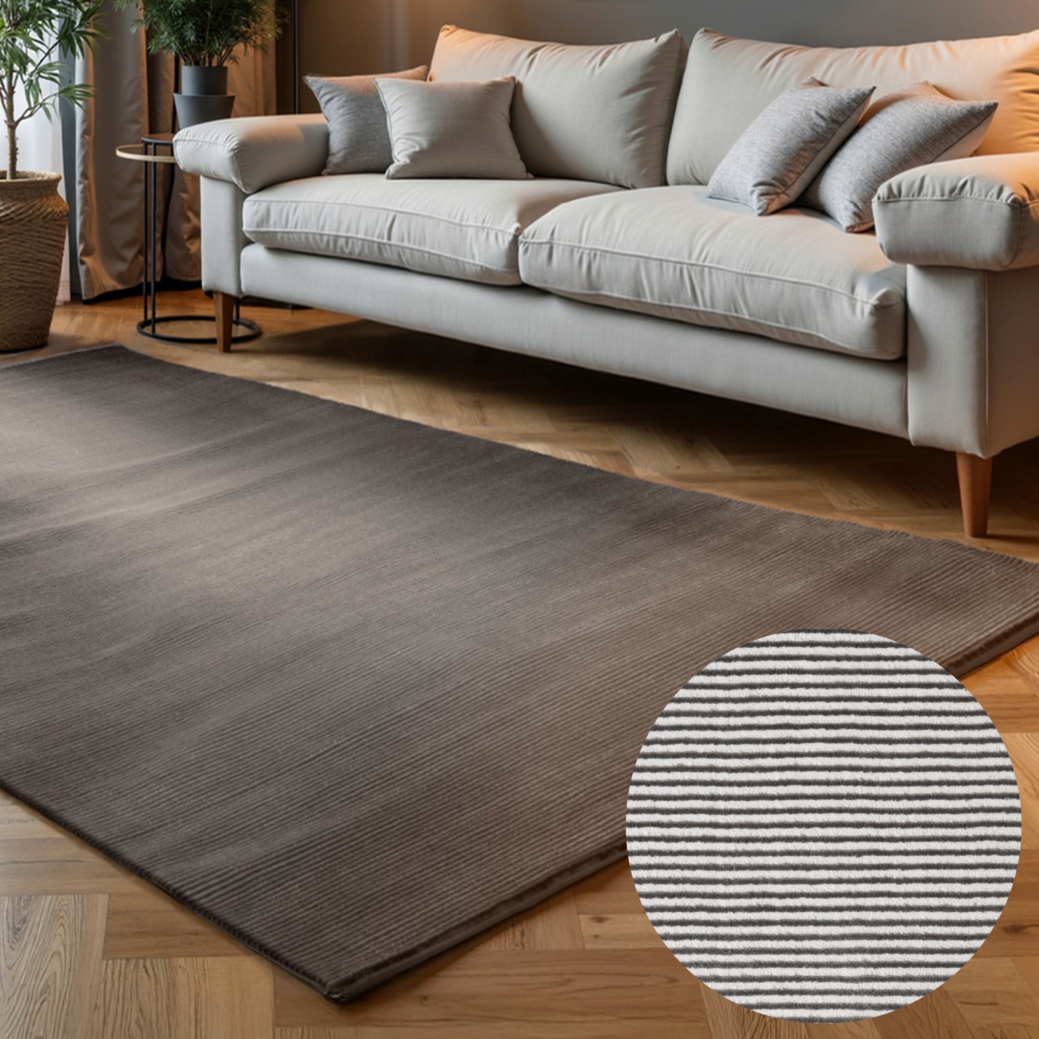 ELLE DECORATION Teppich Dolomite, rechteckig, Höhe: 9 mm, Wohnzimmer, Schlafzimmer, Läufer, Hoch-Tief Effekt, Flur, Glanz