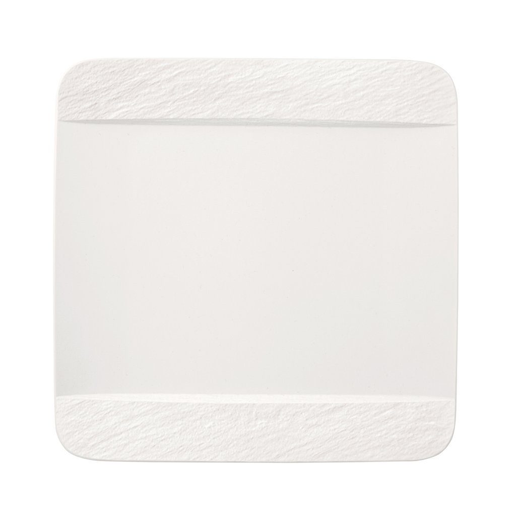 Villeroy & Boch Speiseteller St) (1 blanc quadratisch, Manufacture Speiseteller Rock