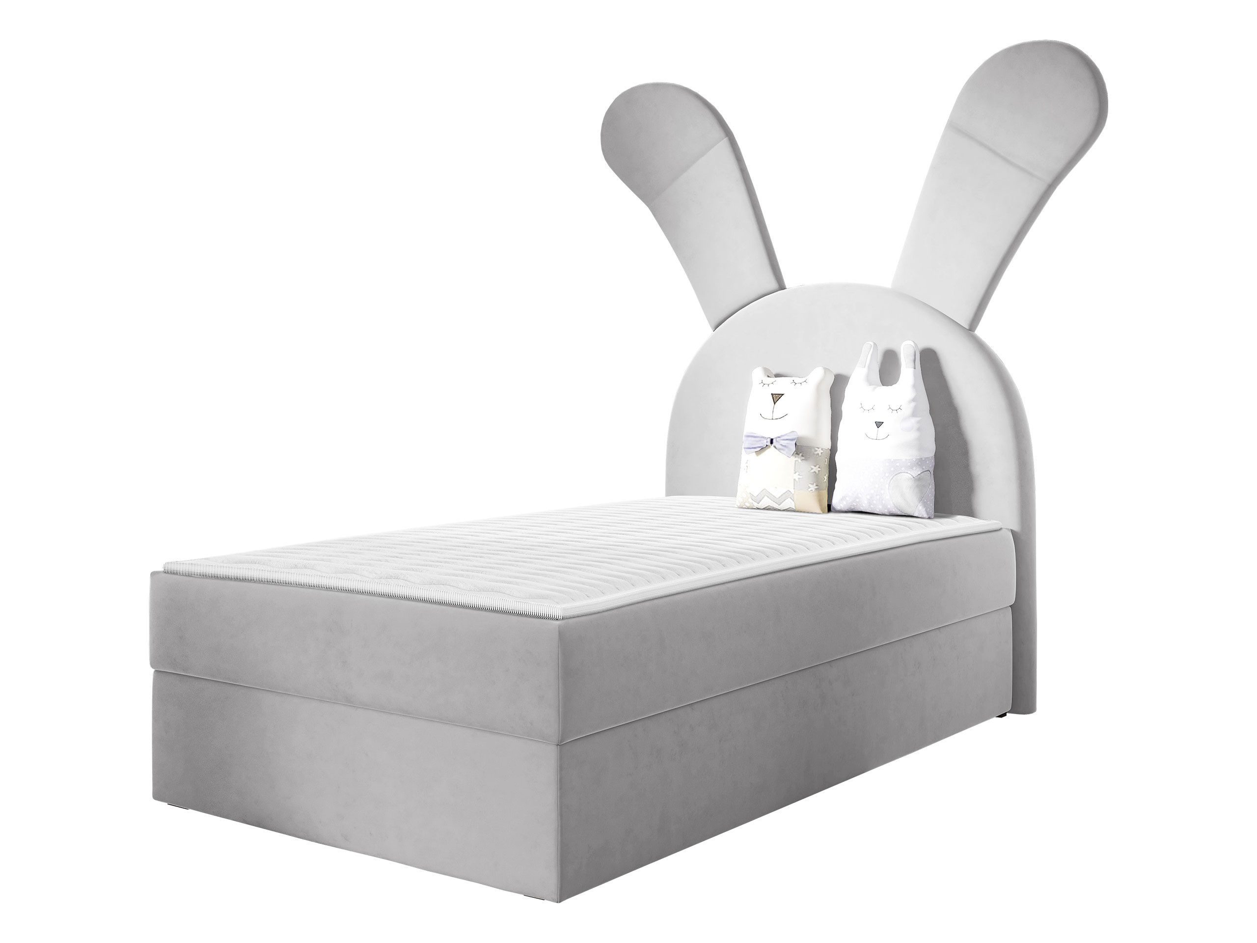 MIRJAN24 Boxspringbett Bunny Light (mit Bettkasten), Seitenwahl, Kopfteil Gepolstert