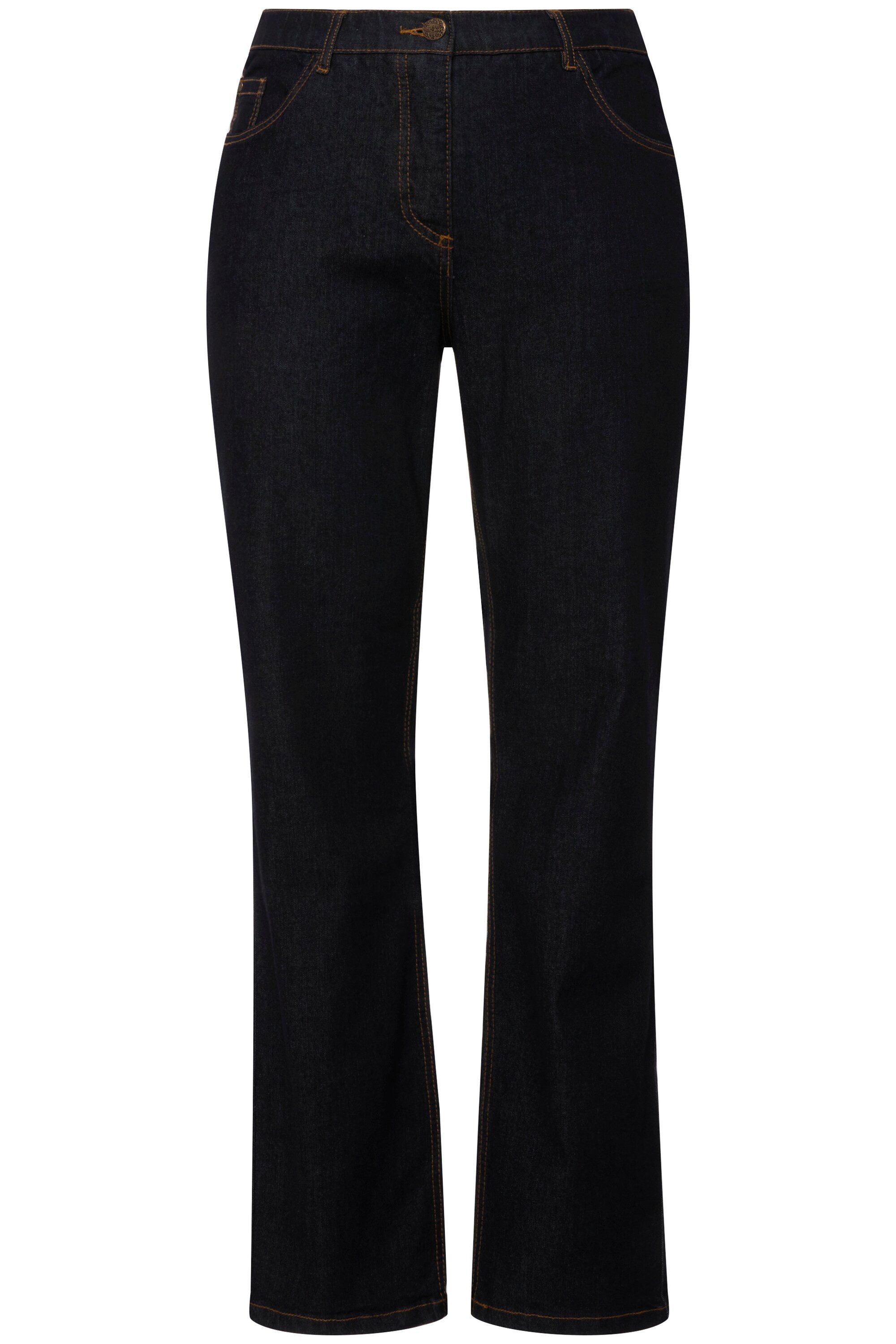 Ulla Popken Funktionshose Jeans Mandy gerade 5-Pocket-Form Komfortbund günstig online kaufen