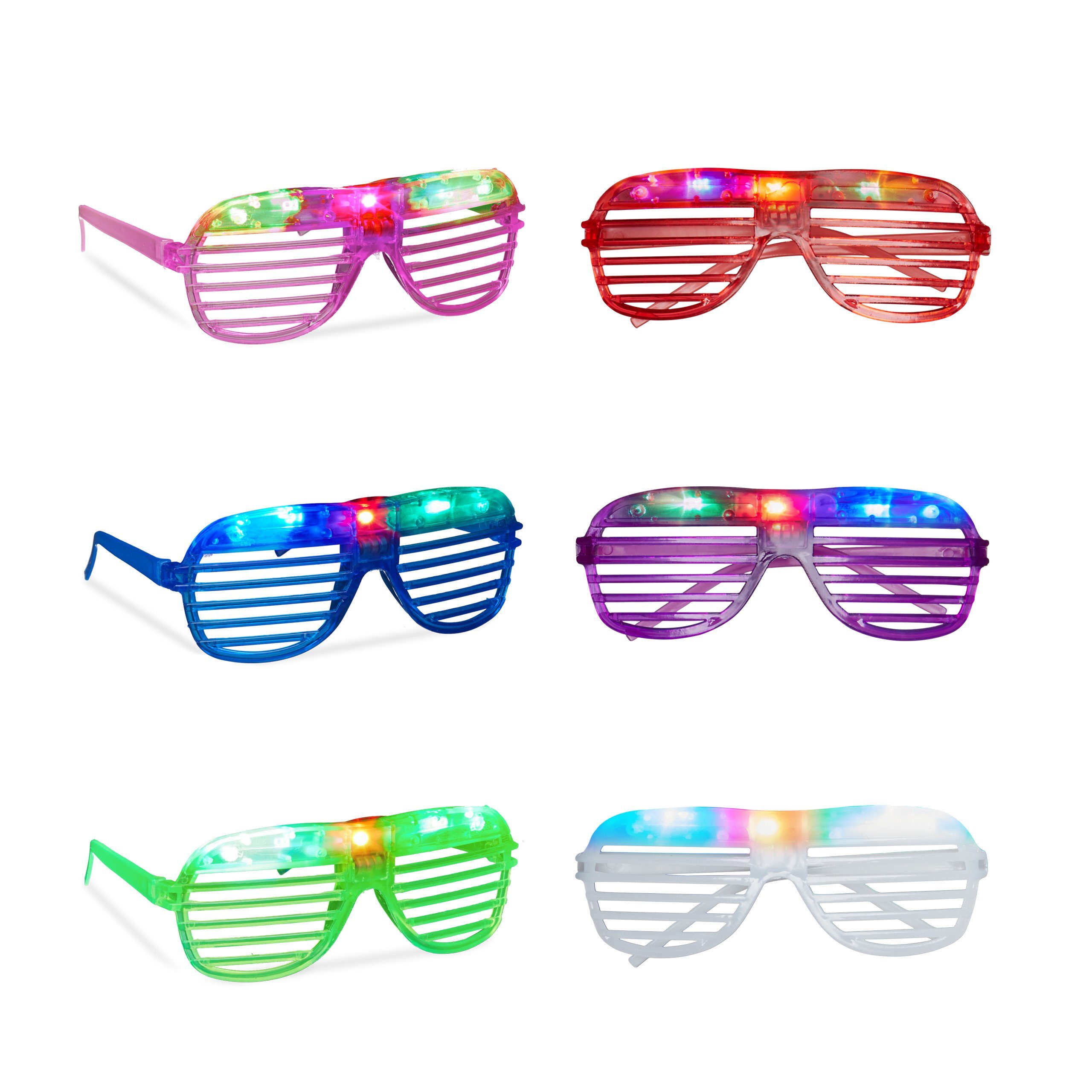 Partyanzug Partybrille LED
