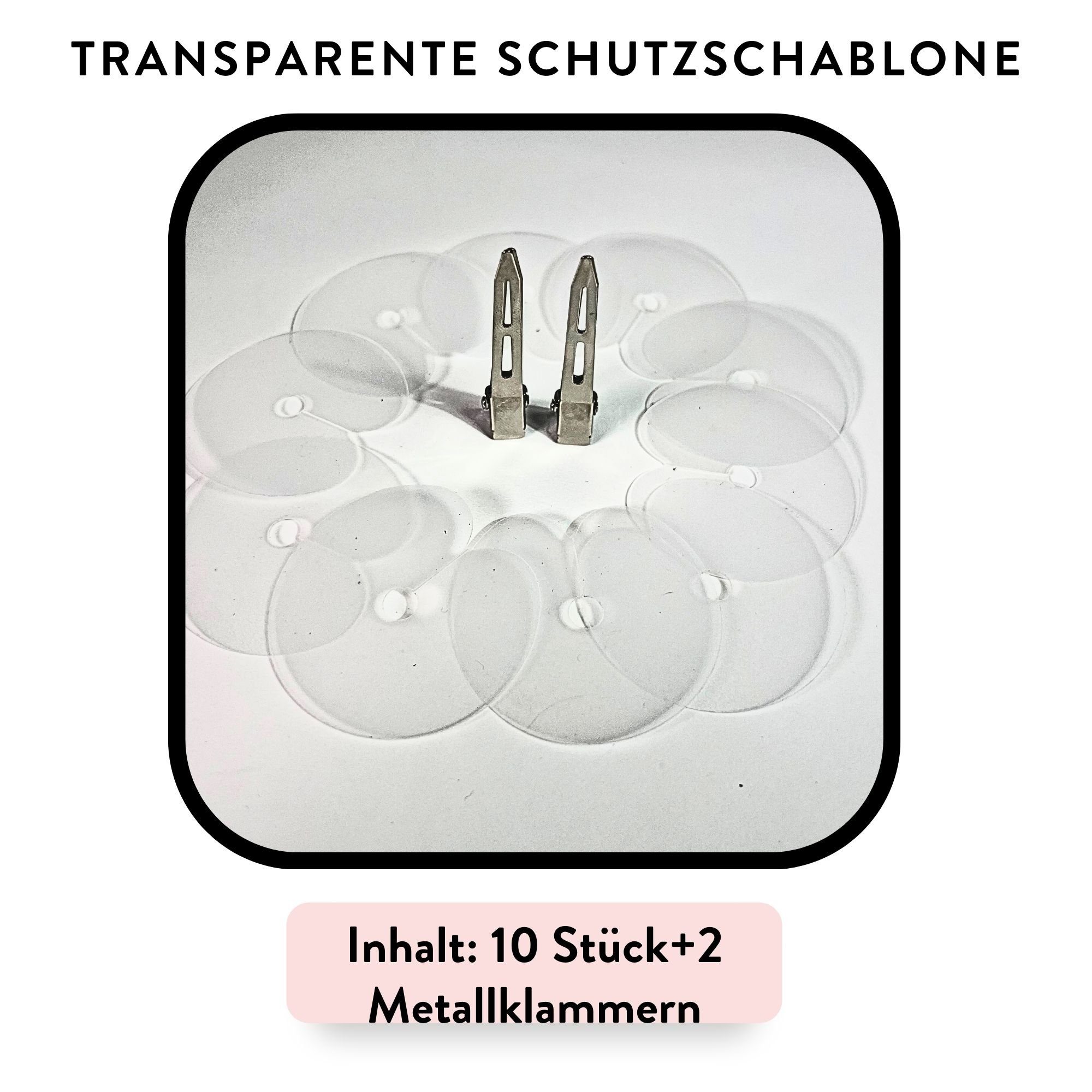 hair2heart Echthaar-Extension 10 x Schutzschablone mit Klammern