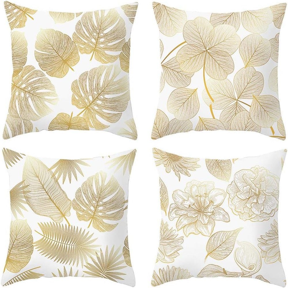 Kissenbezüge 4pcs Kissenbezüge 45x45cm Dekorativ Kissenhülle Polsterbezug Bezüge