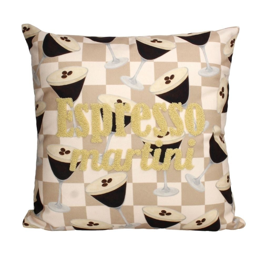 Kersten BV Dekokissen Kissen, Creme - Espresso Martini