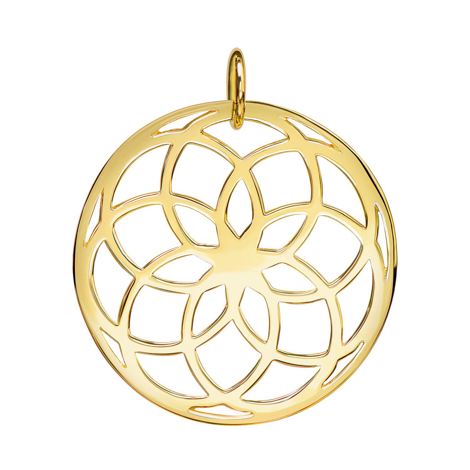 Kettenanhänger Lebensblume / Blume des Lebens Gold KA-278