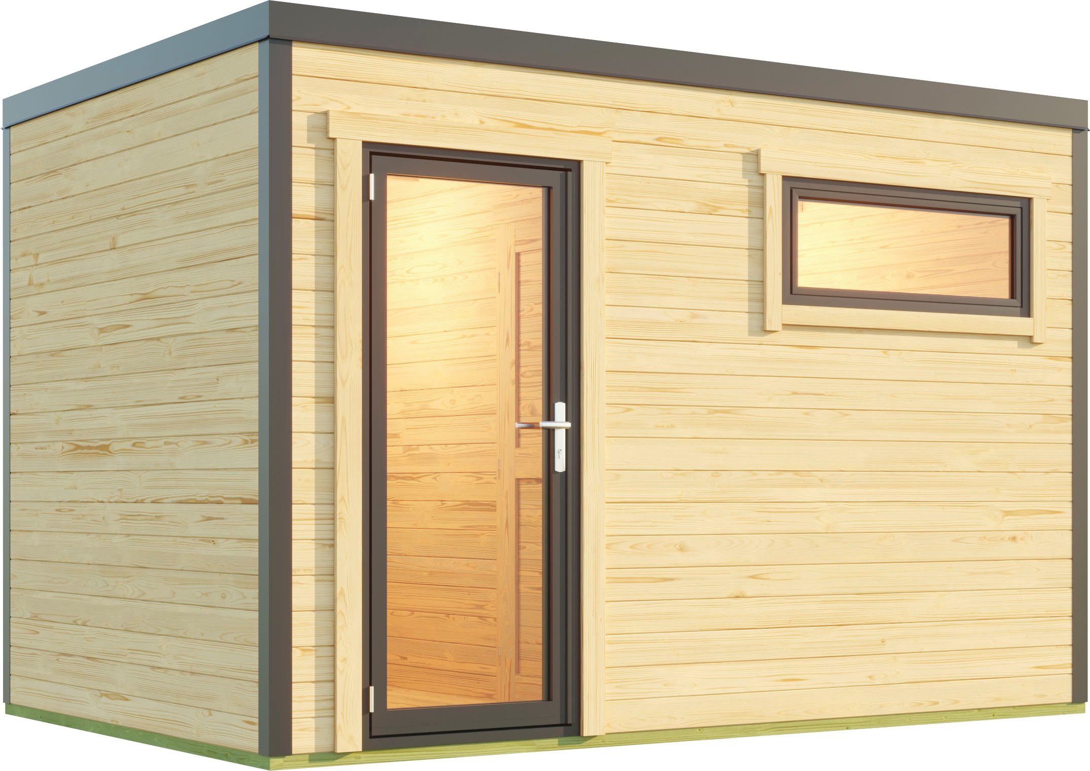 LASITA MAJA Gartenhaus SARDINIA, BxT: 350x250 cm, (Set, inkl. Fussbodenbretter zum verlegen)