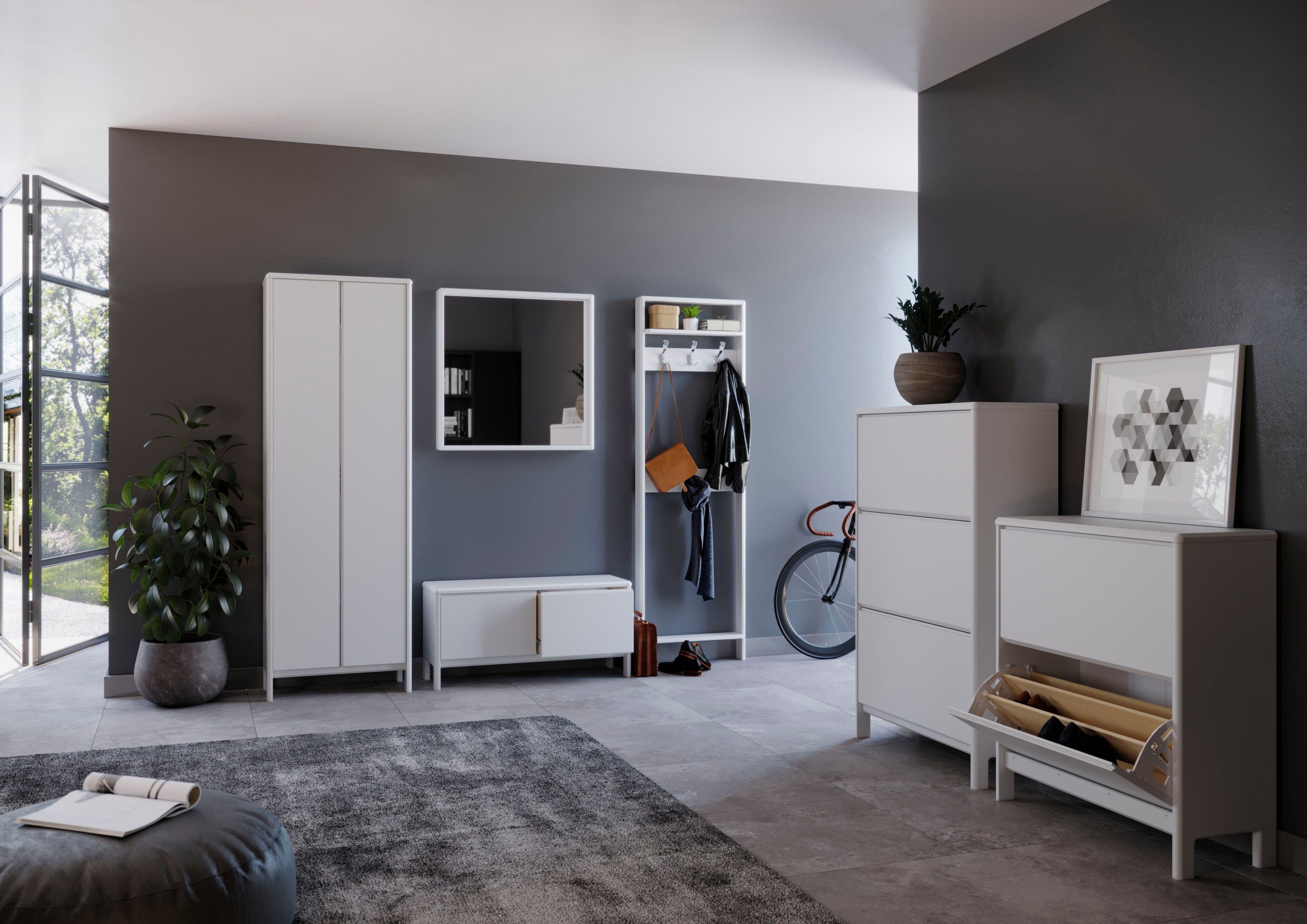 OTTO home Garderobenschrank Luven, Dielenschrank, Kleiderschrank, Schrank FSC®-zertifiziertes Massivholz, Höhe 192 cm