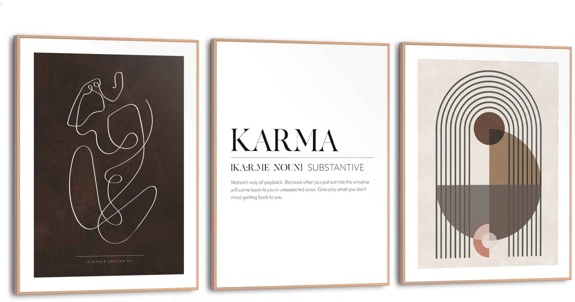 Reinders! Wandbild Abstrakt Linien - Karma, St) - Frau - (3 Formen