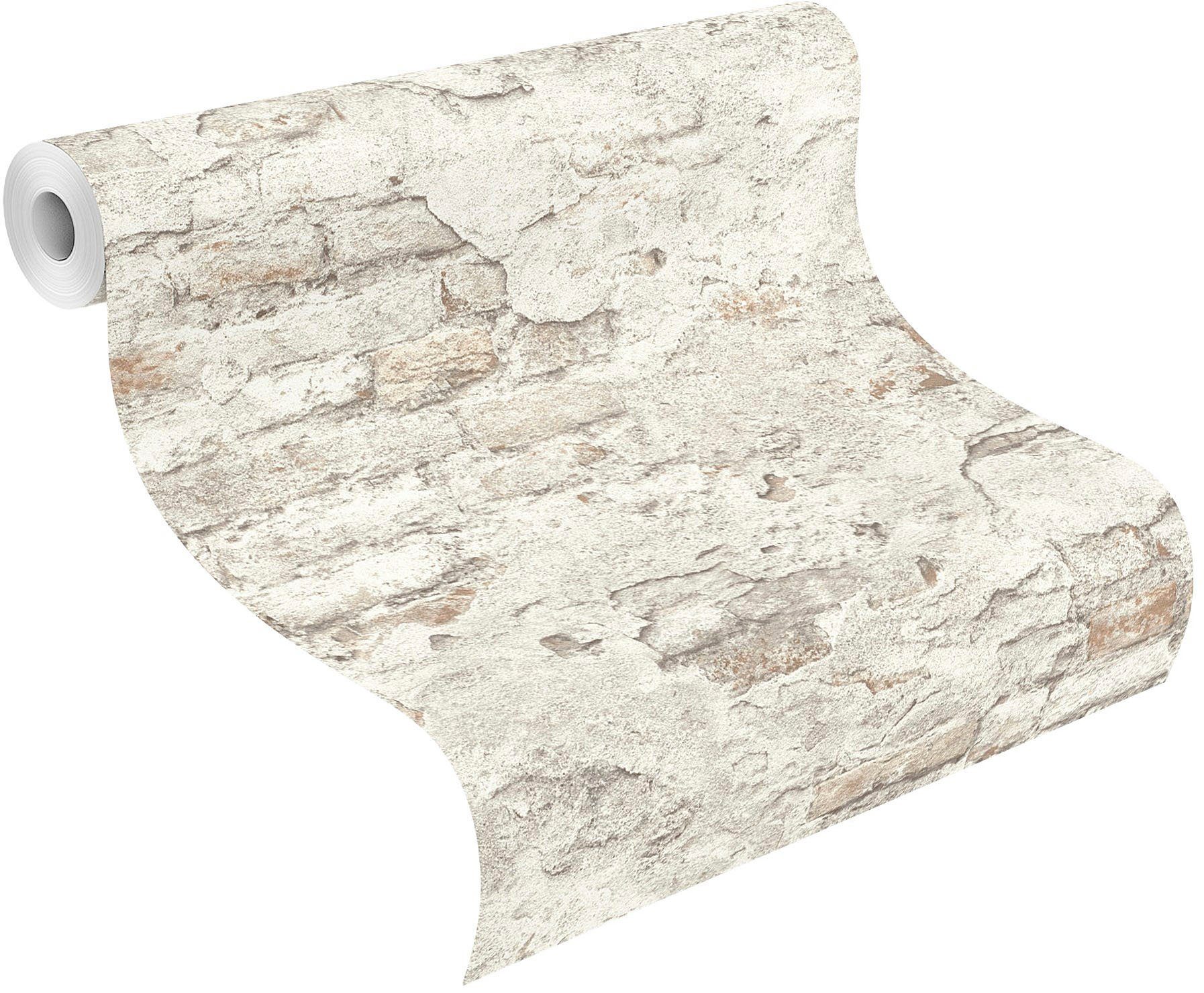 Rasch Vinyltapete Factory III, geprägt, Steinoptik, gemustert, (1 St). Reduzierter Preis € 16,94. Unverbindliche Preisempfehlung € 51,95, (€ 3,18 pro 1 qm)