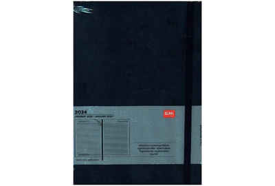 Legami Terminkalender Tageskalender Maxi - 2024 - Maxi Daily Diary - 12M - Blue