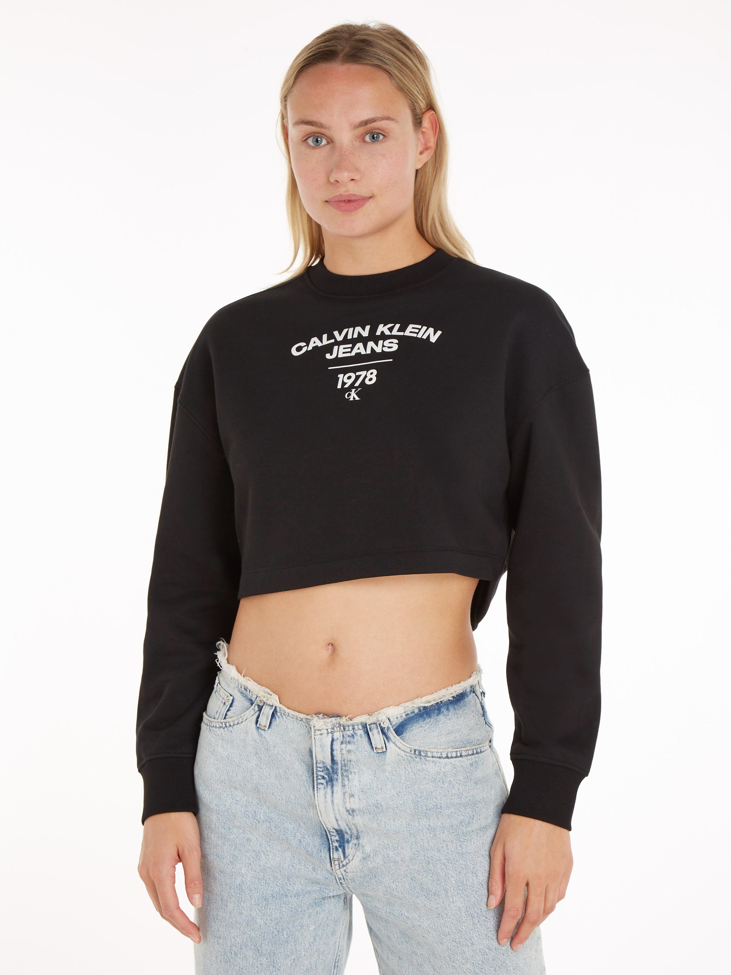 Calvin Klein Jeans Sweatshirt VARSITY LOGO CREWNECK