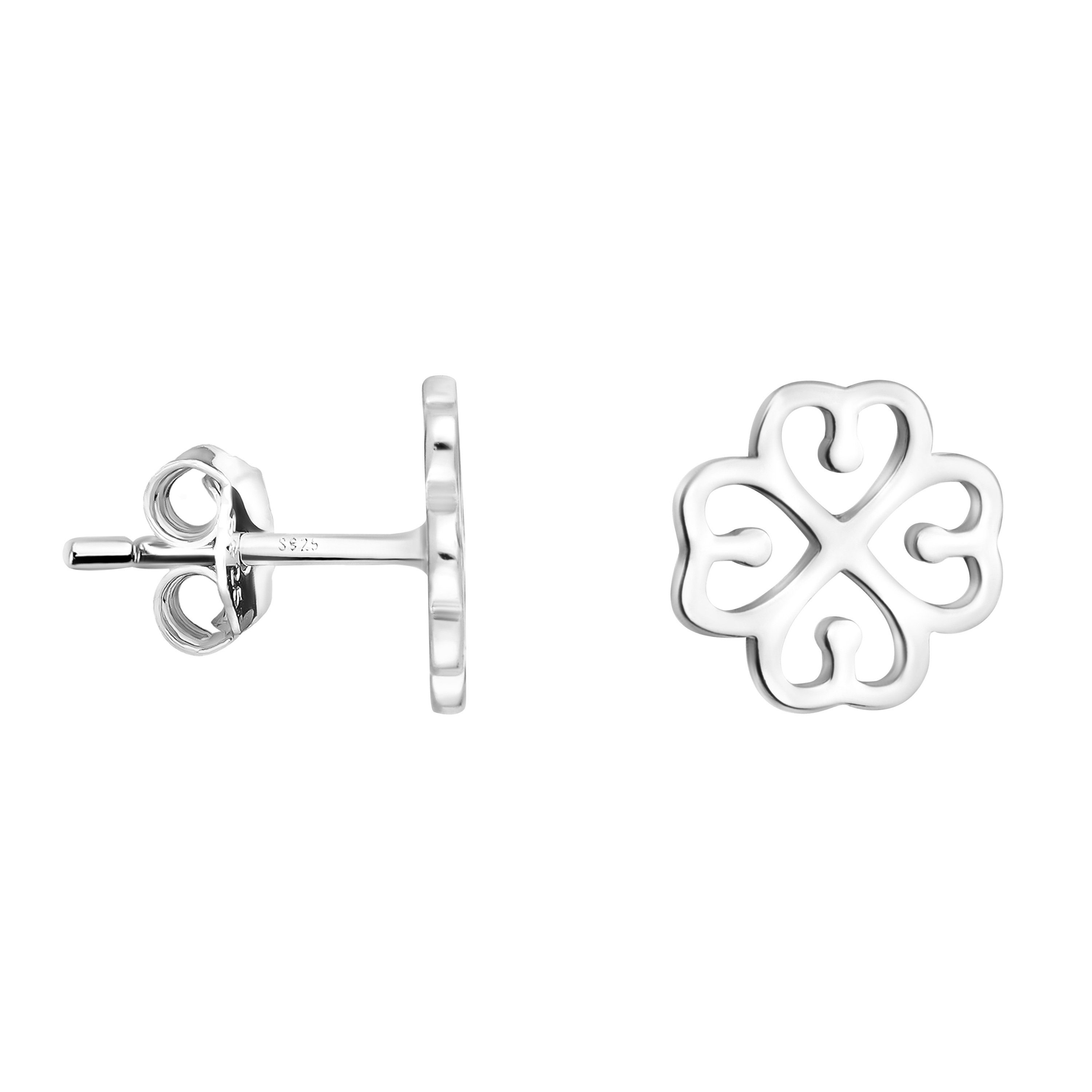 Silber Schmuck Blume, Paar Damen 925 Sofia Milani Ohrstecker